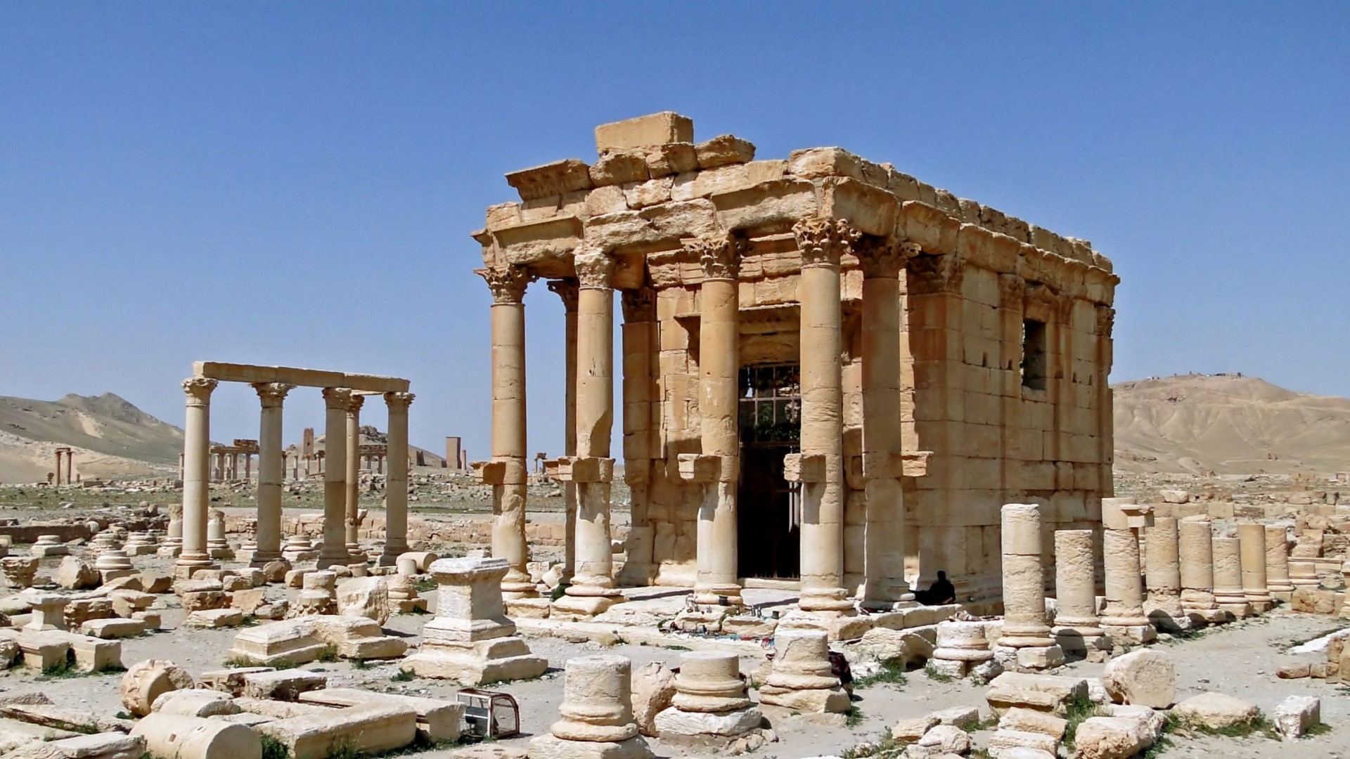 Temple of Bel Palmyra Syria ruins HD Wallpaper