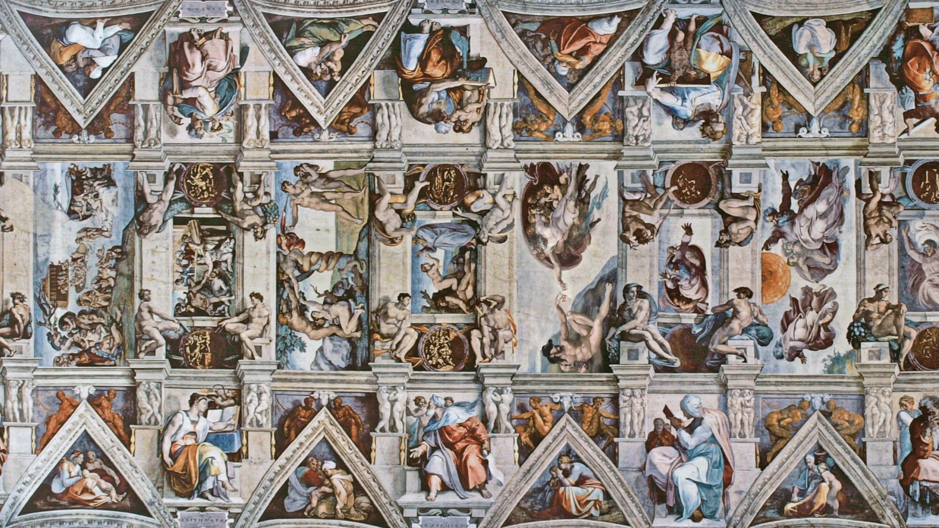 The Creation of Adam from the Sistine Chapel ceiling HD Wallpaper