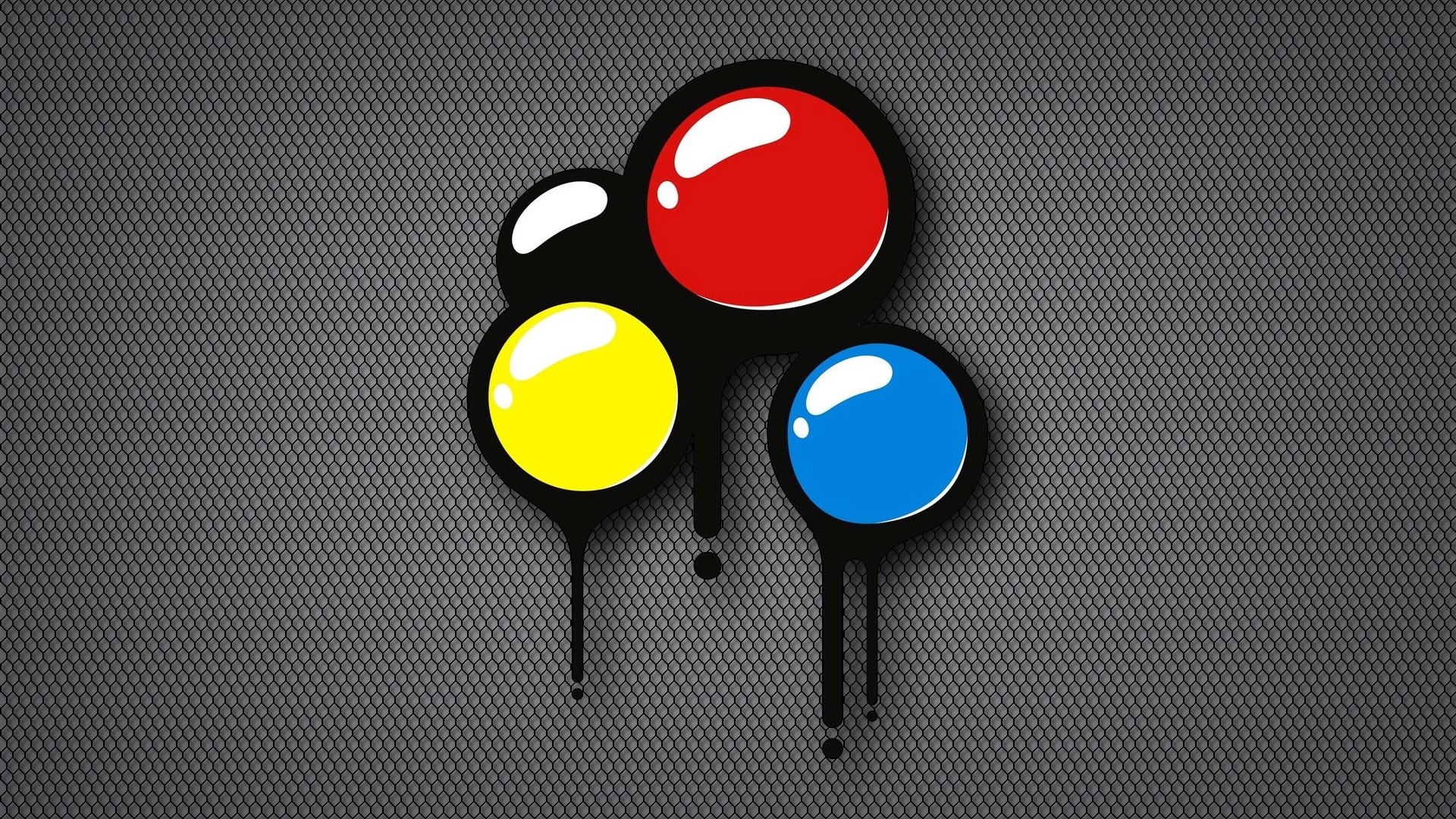 CMYK ink dots on textured background HD Wallpaper