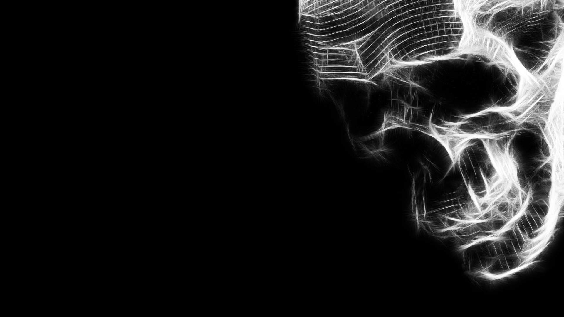 Fractal Skull Art HD Wallpaper