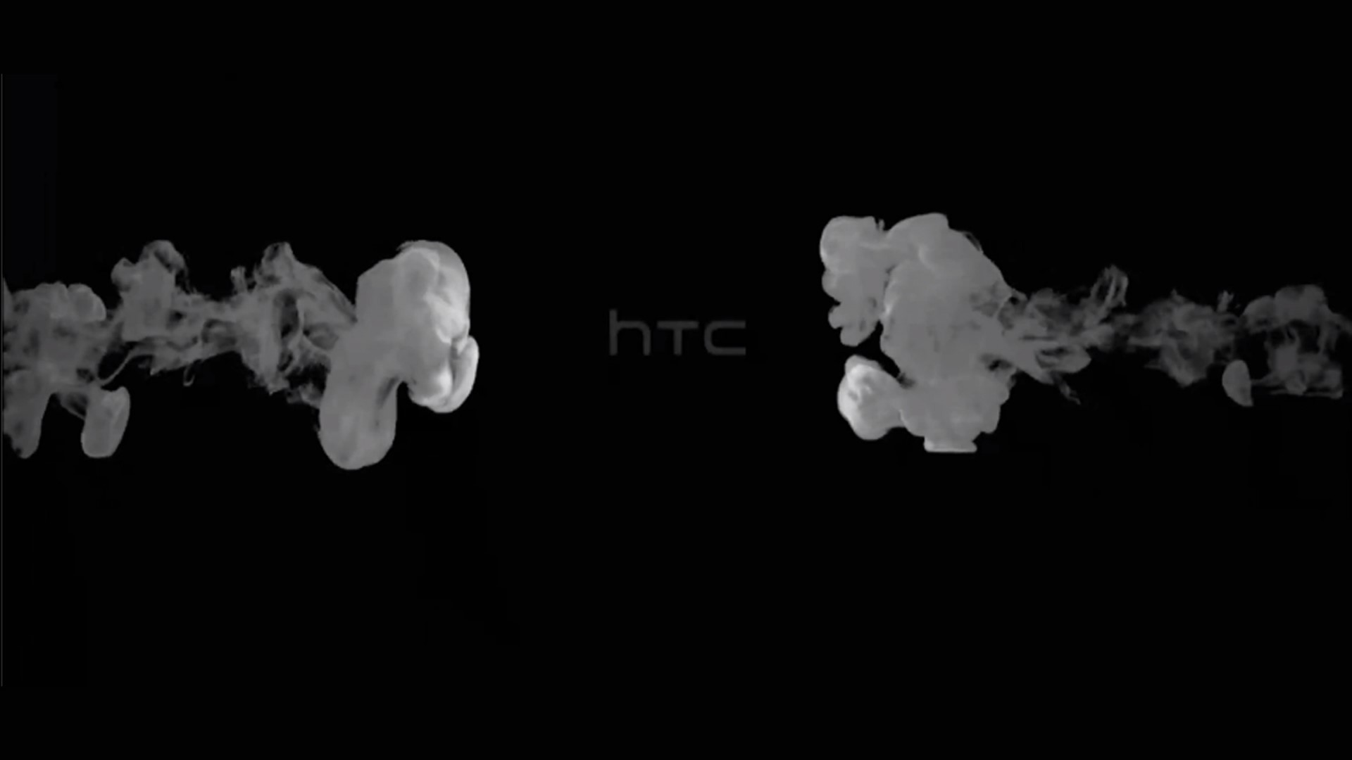 HTC logo with smoke effects HD Wallpaper