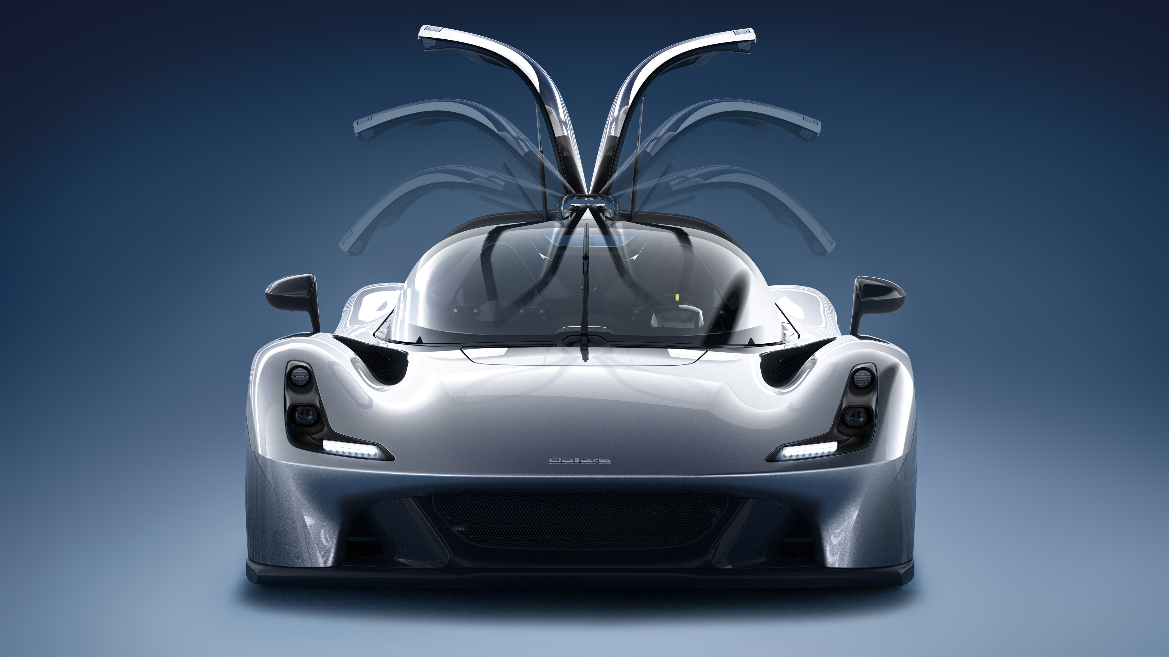 Dallara Stradale sports car with butterfly doors HD Wallpaper