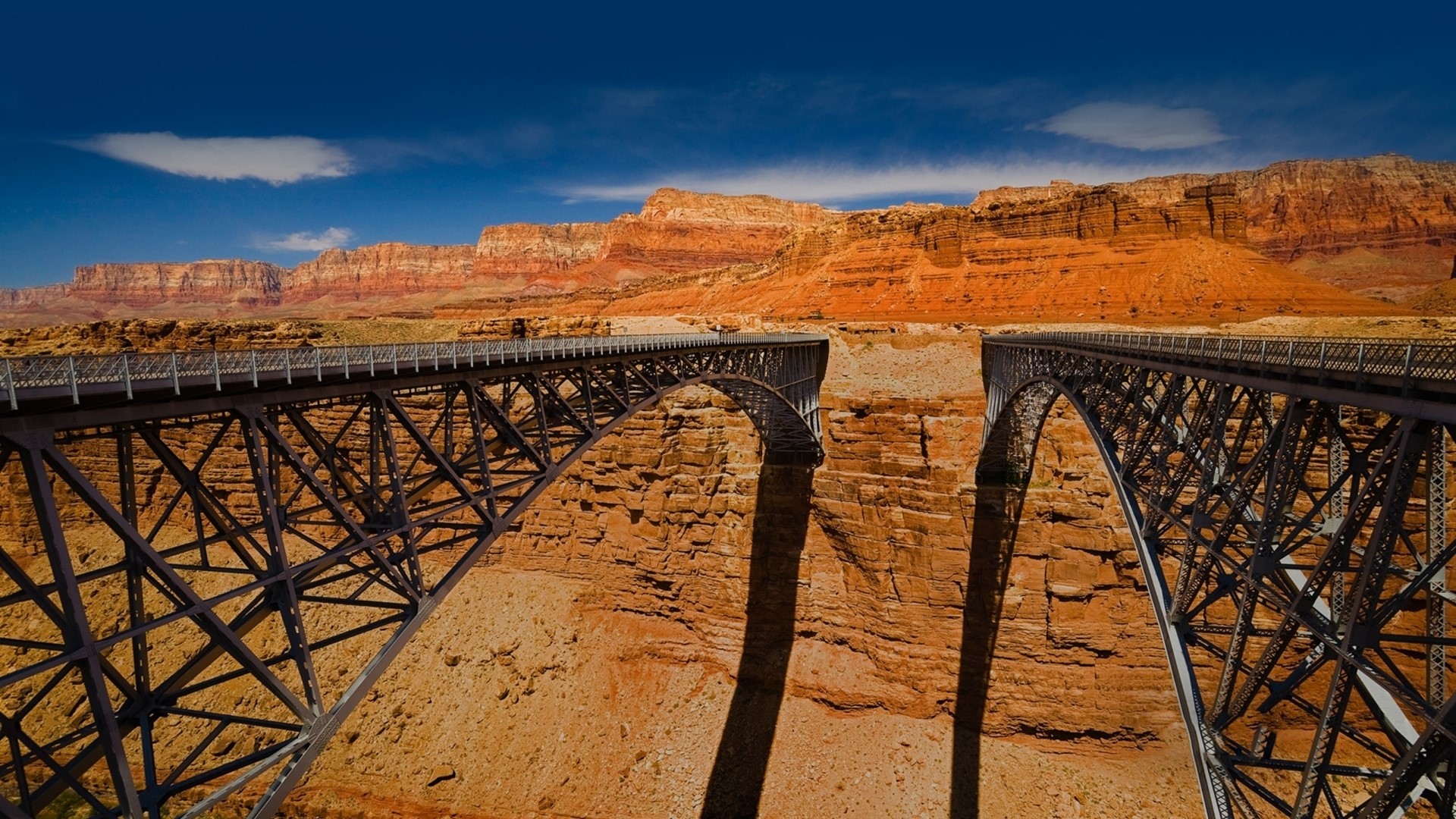 Navajo Bridge over Marble Canyon, Arizona HD Wallpaper