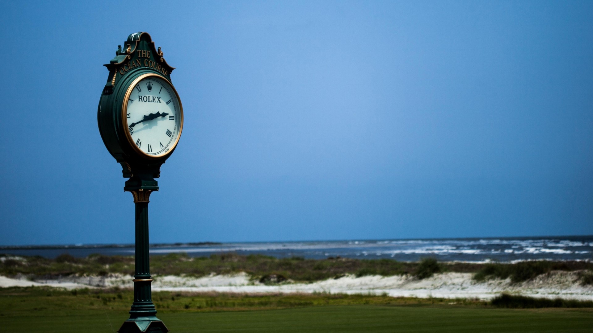 Rolex Clock at The Ocean Course HD Wallpaper