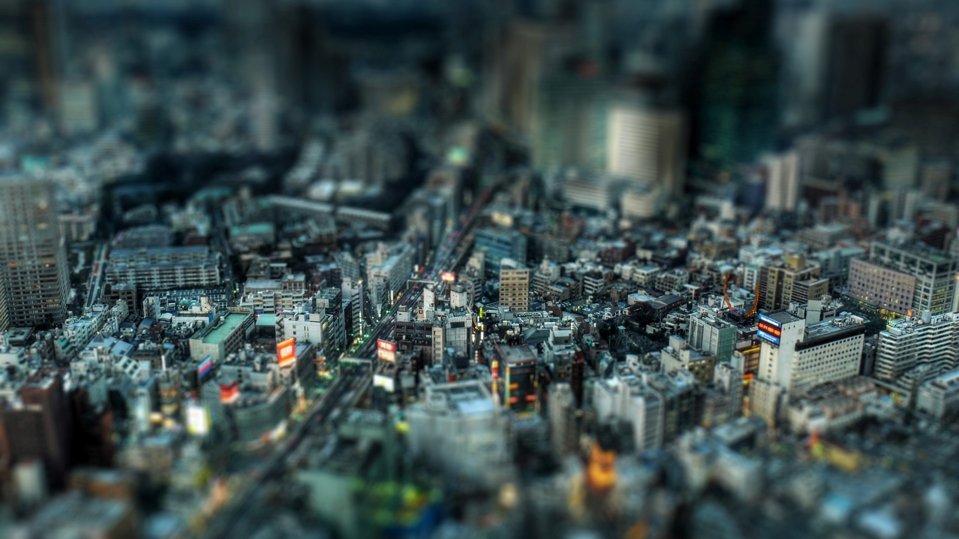 Tokyo Tiltshift Cityscape HD Wallpaper