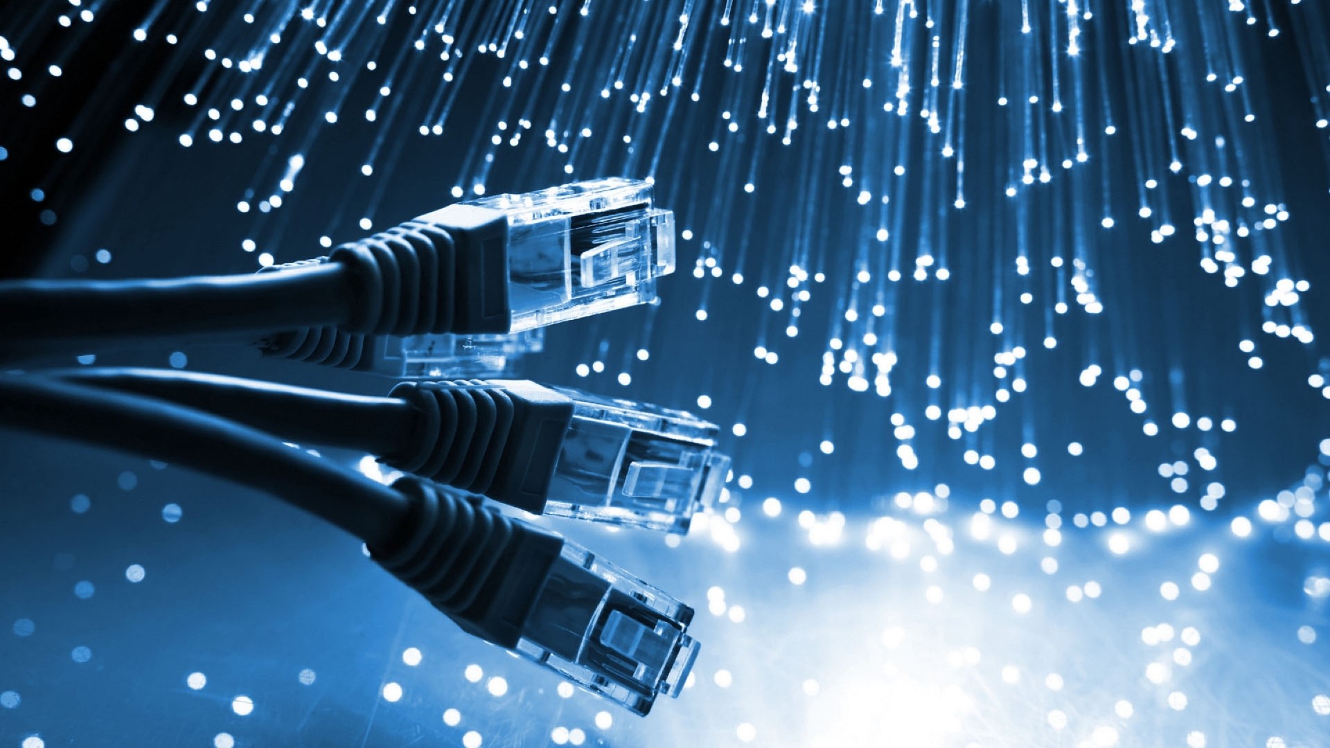 Ethernet cables and fiber optics HD Wallpaper