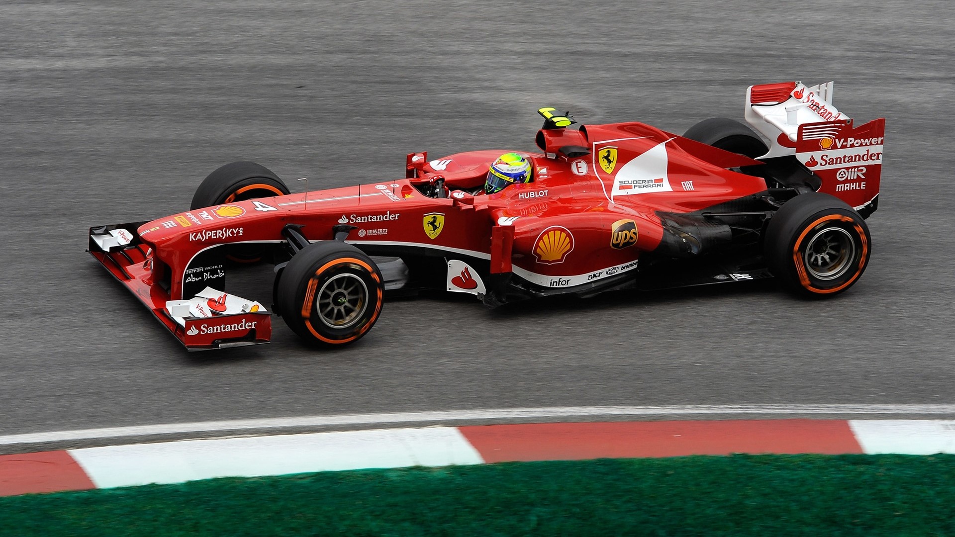 Red Ferrari F138 Formula 1 Race Car HD Wallpaper