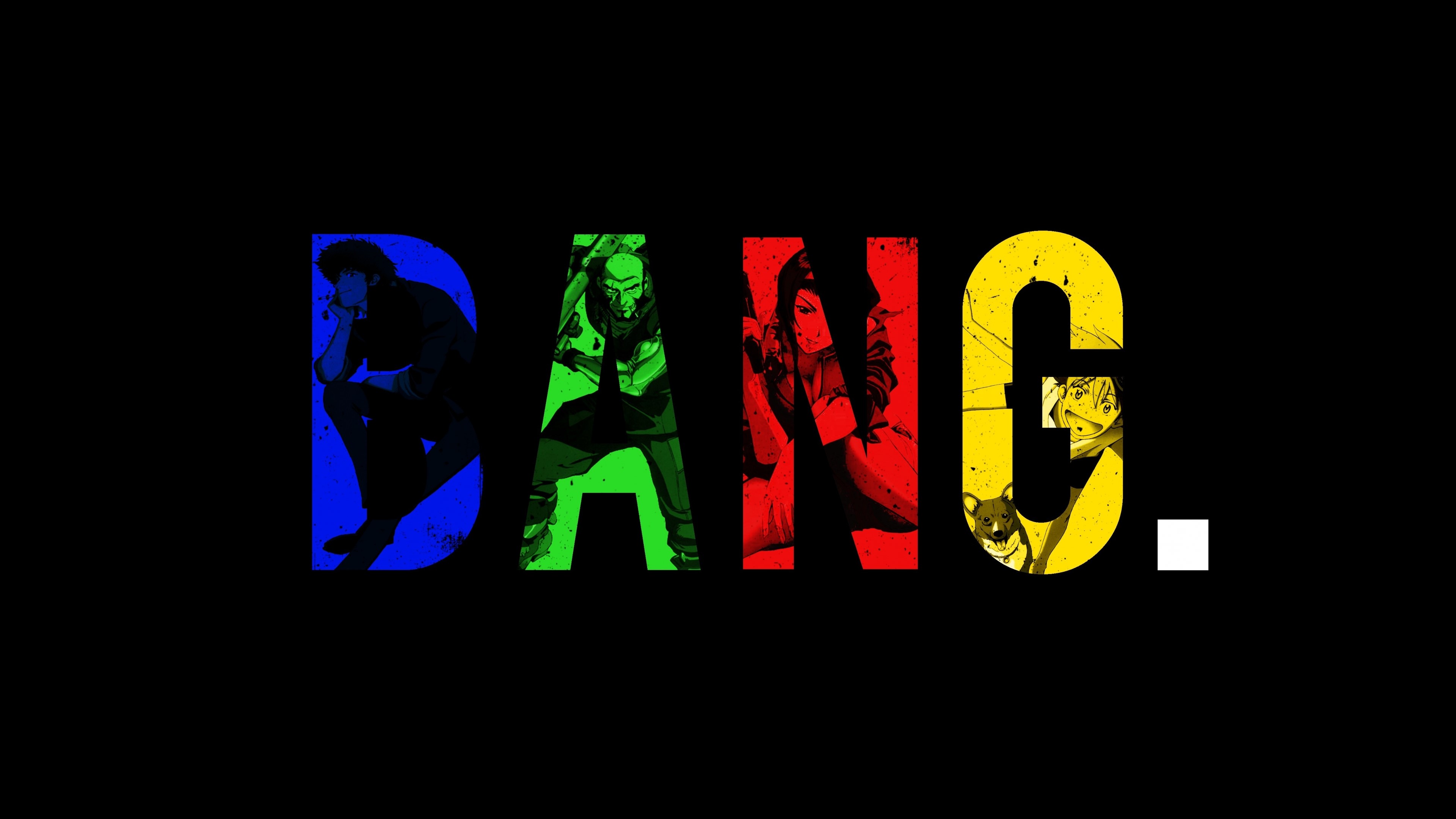 Cowboy Bebop DANG Typography HD Wallpaper