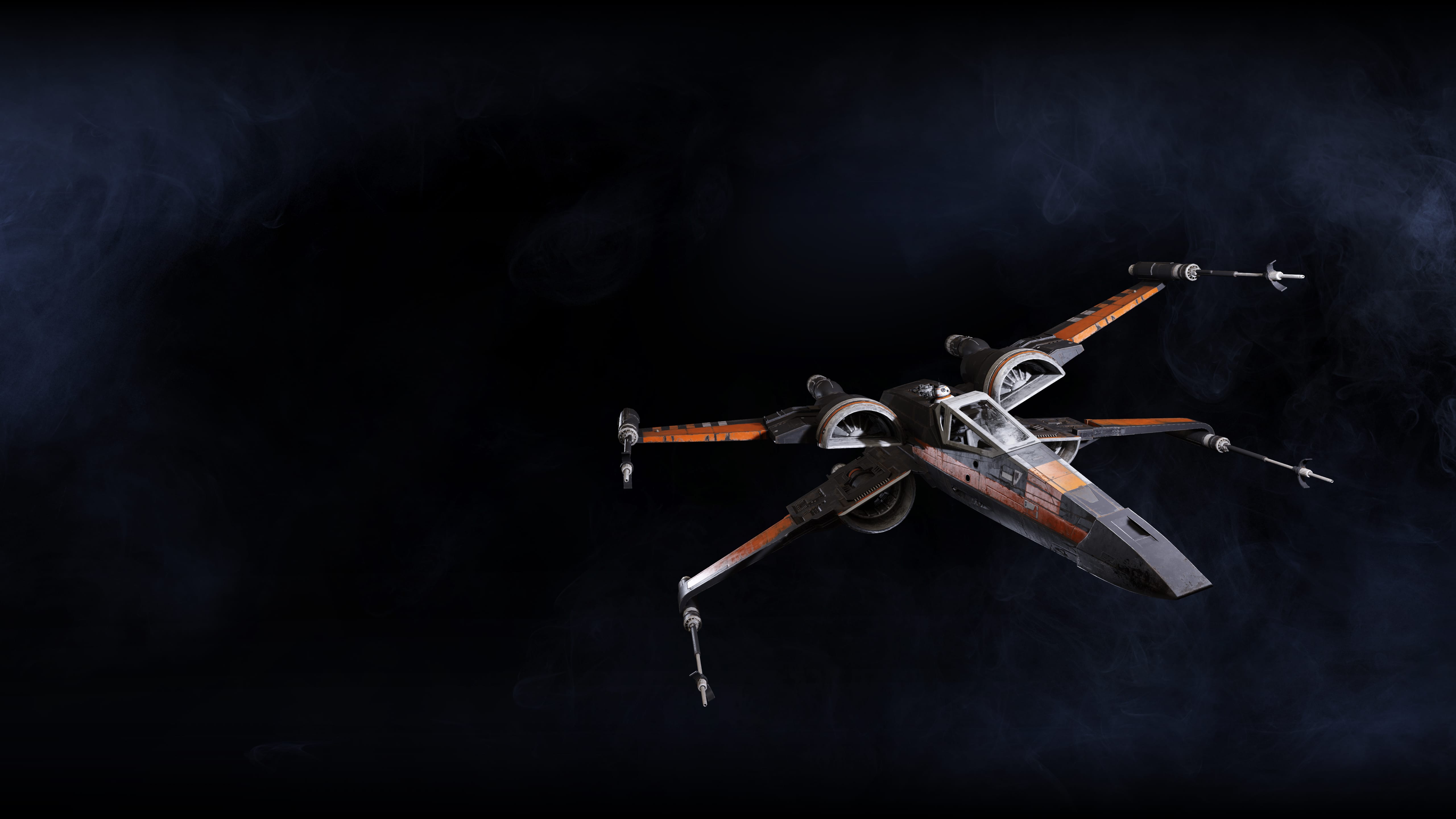 T-70 X-wing fighter from Star Wars Battlefront II 4K HD Wallpaper
