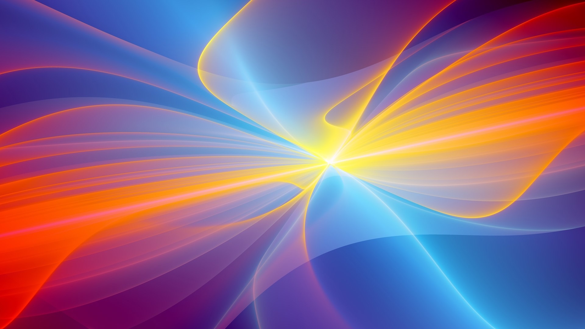 Colorful Abstract Light Rays HD Wallpaper