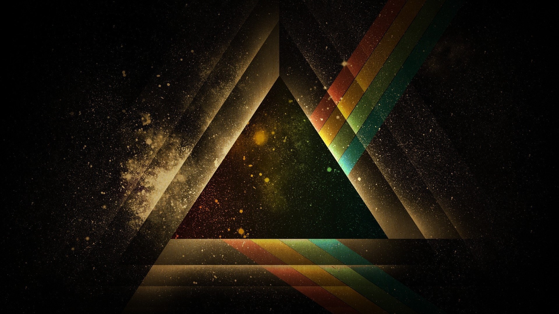 Dark Side Art Prism HD Wallpaper