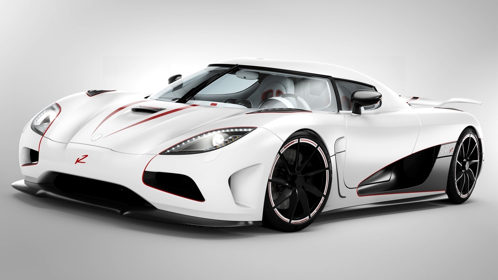 White Koenigsegg Agera sports car HD Wallpaper