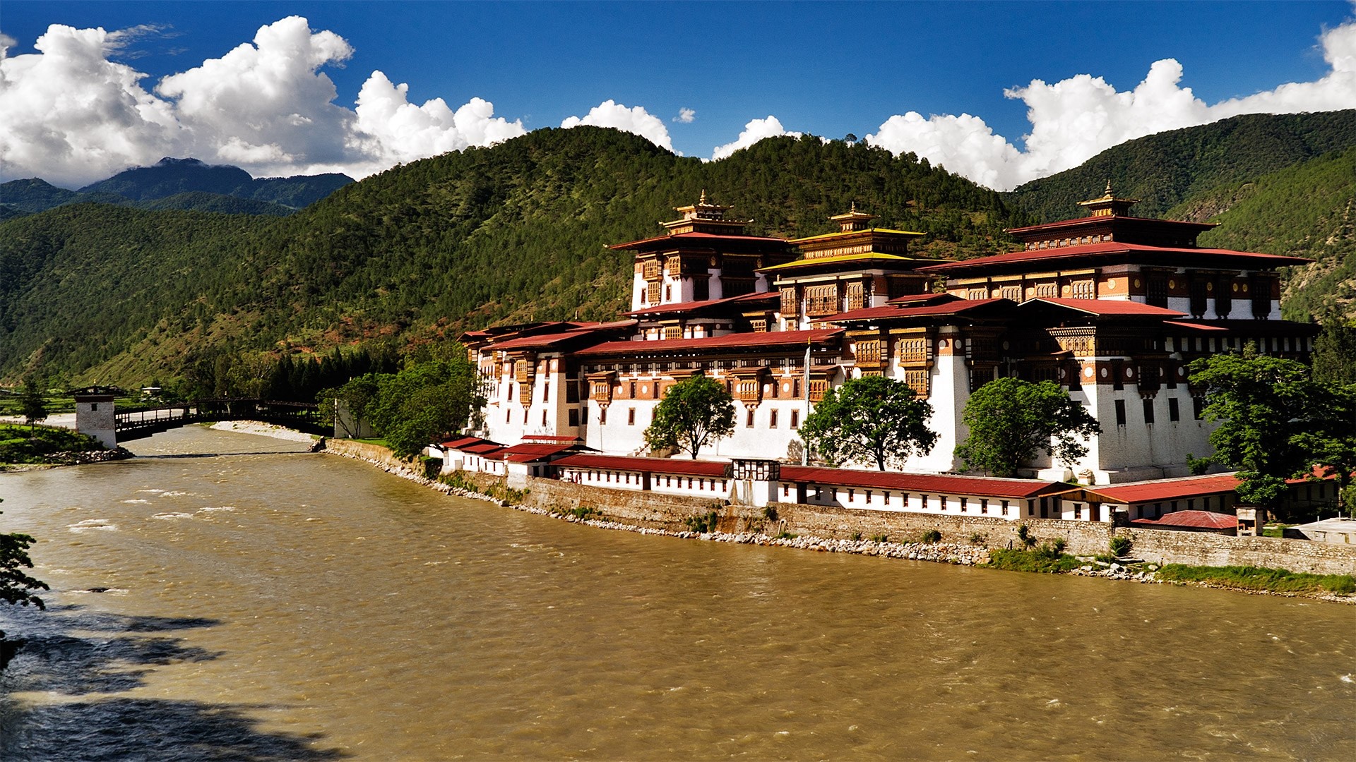 Punakha Dzong Bhutan HD Wallpaper