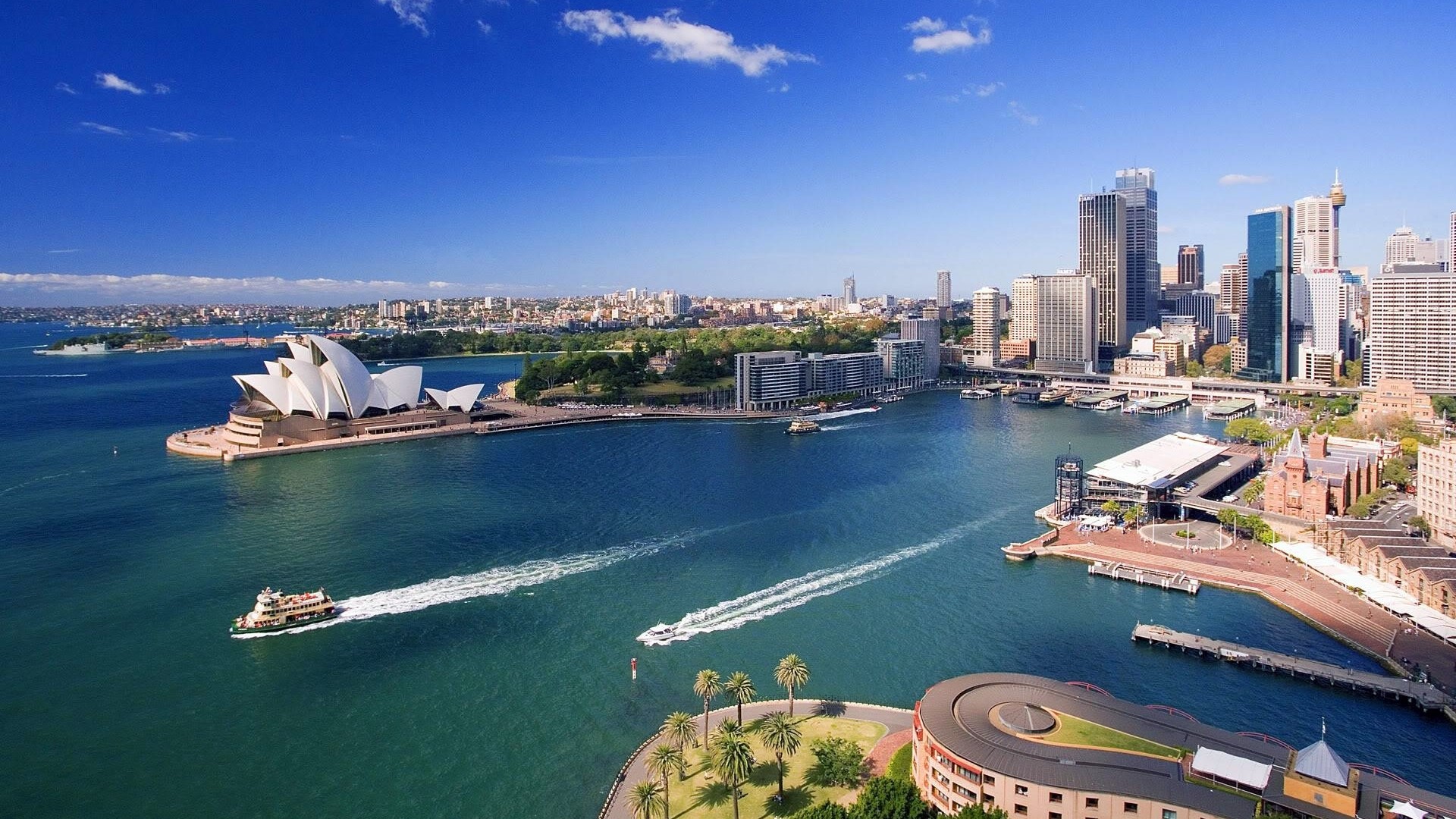 Sydney Opera House and Skyline, Australia HD Wallpaper