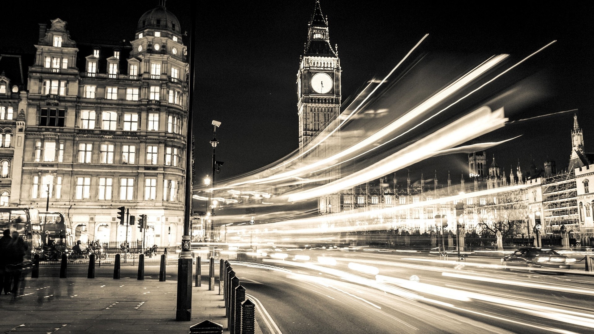 Big Ben London Lights at Night HD Wallpaper