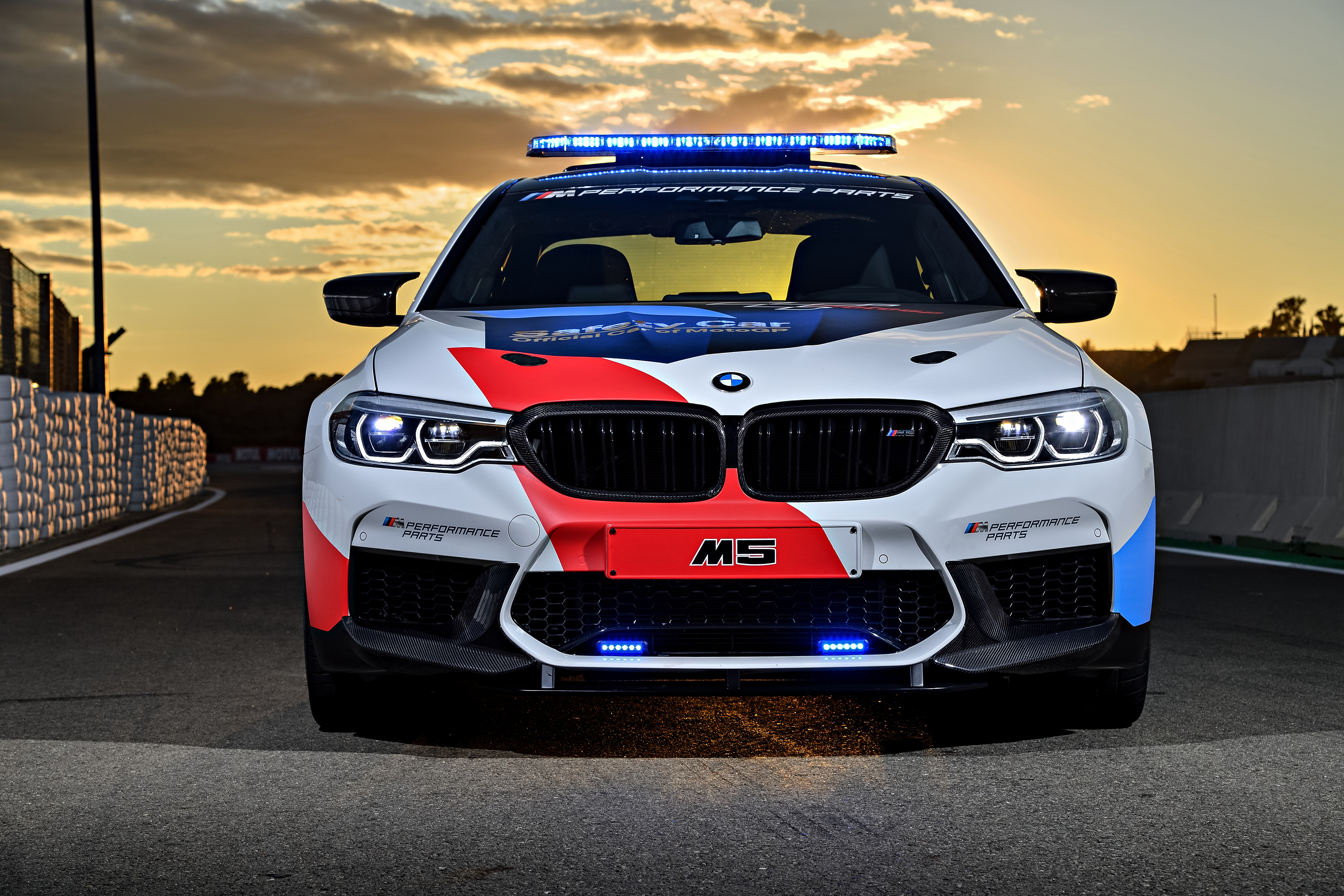 4K BMW M5 MotoGP Safety Car on Track HD Wallpaper