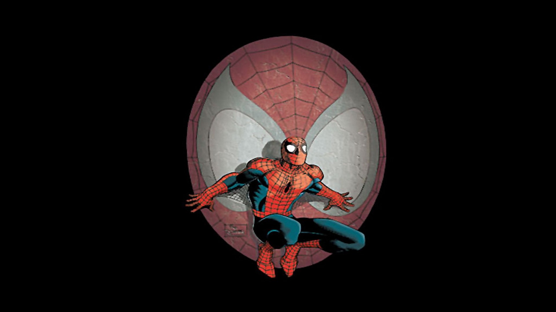 Spiderman in front of his mask HD Wallpaper