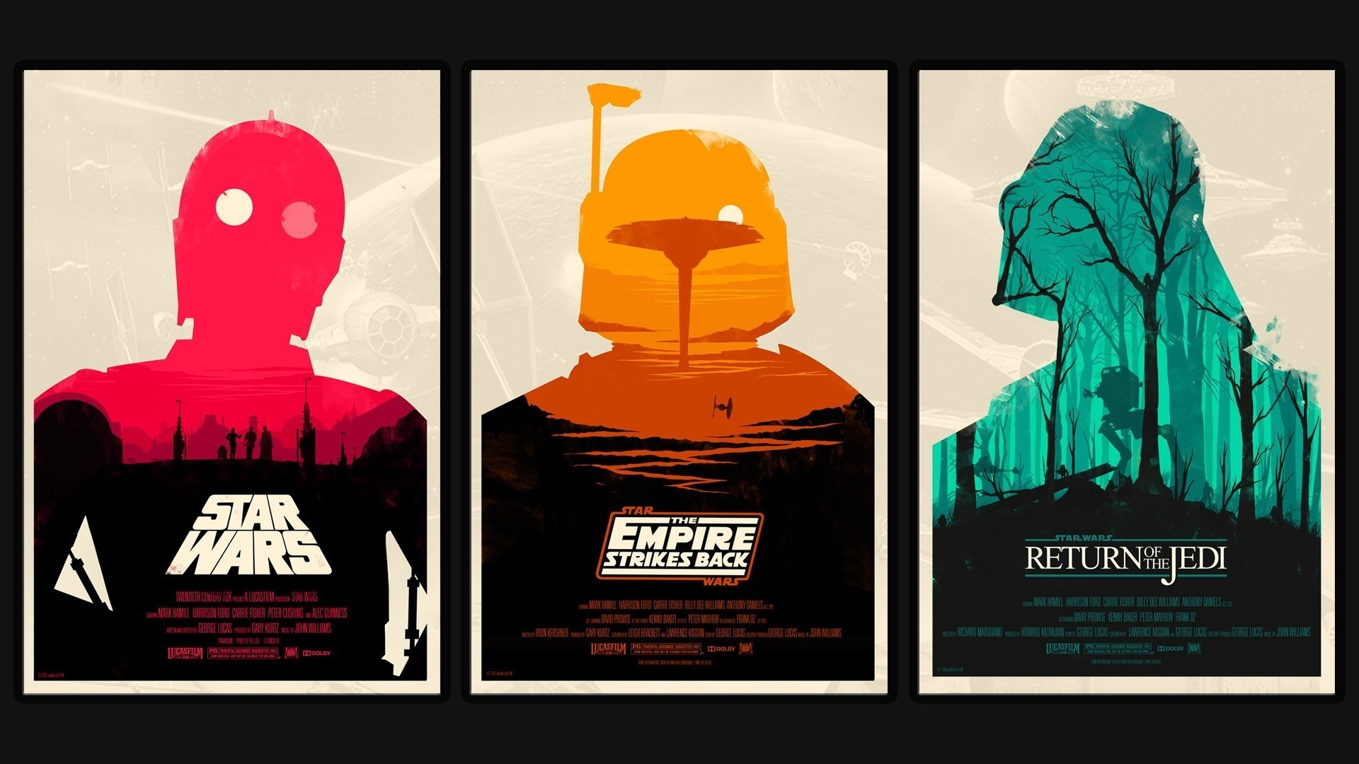 Star Wars movie posters HD Wallpaper