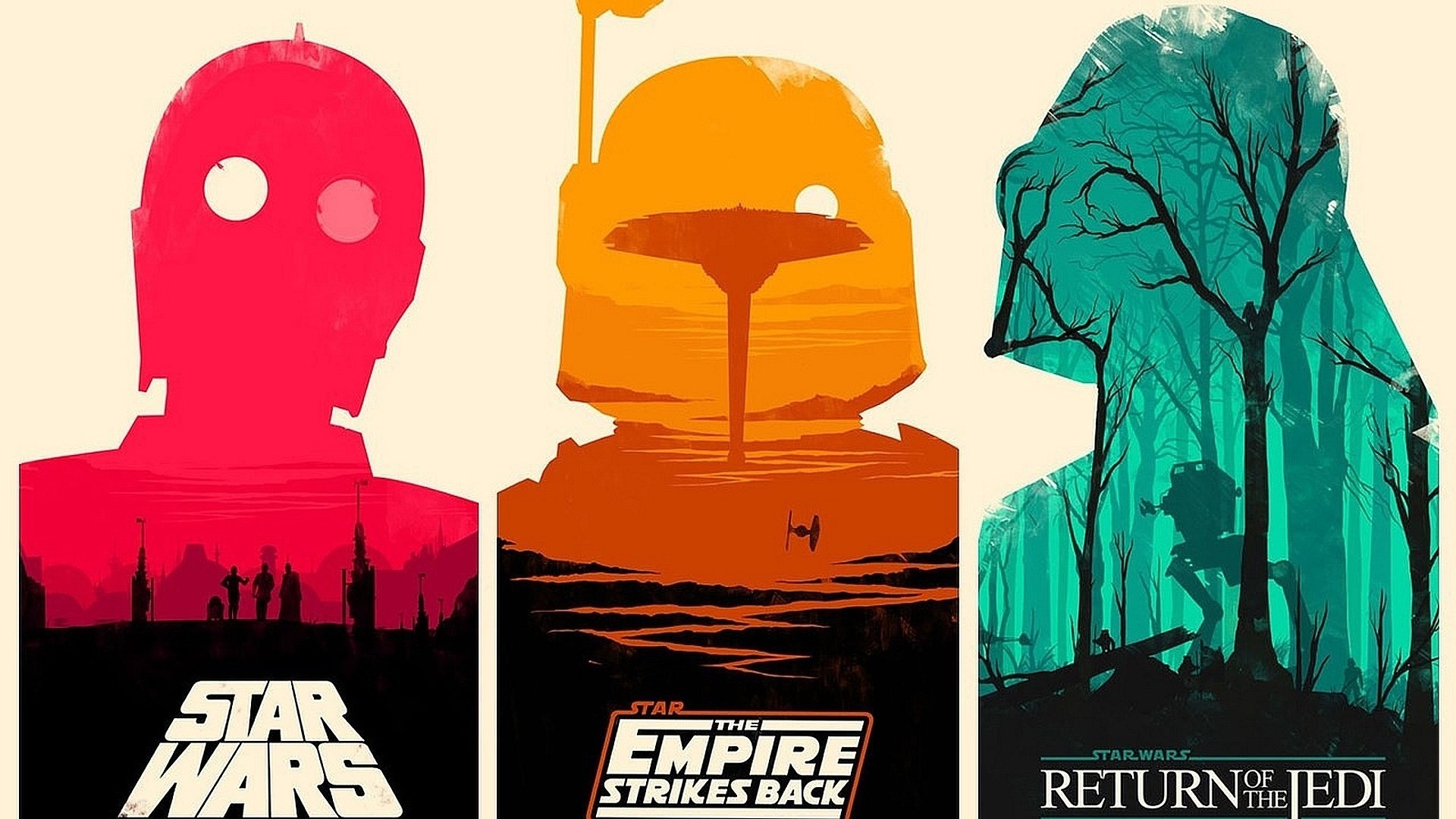 Star Wars Trilogy Posters HD Wallpaper