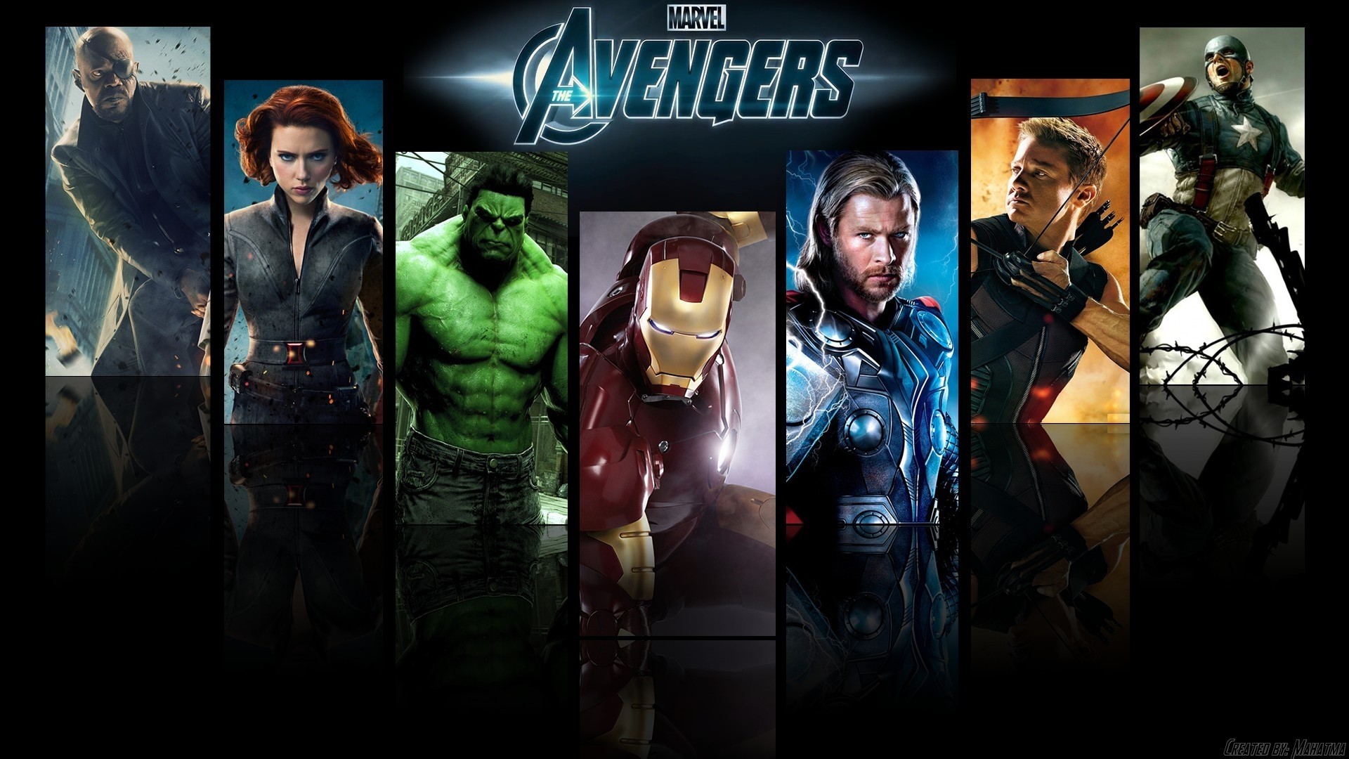 The Avengers characters montage HD Wallpaper