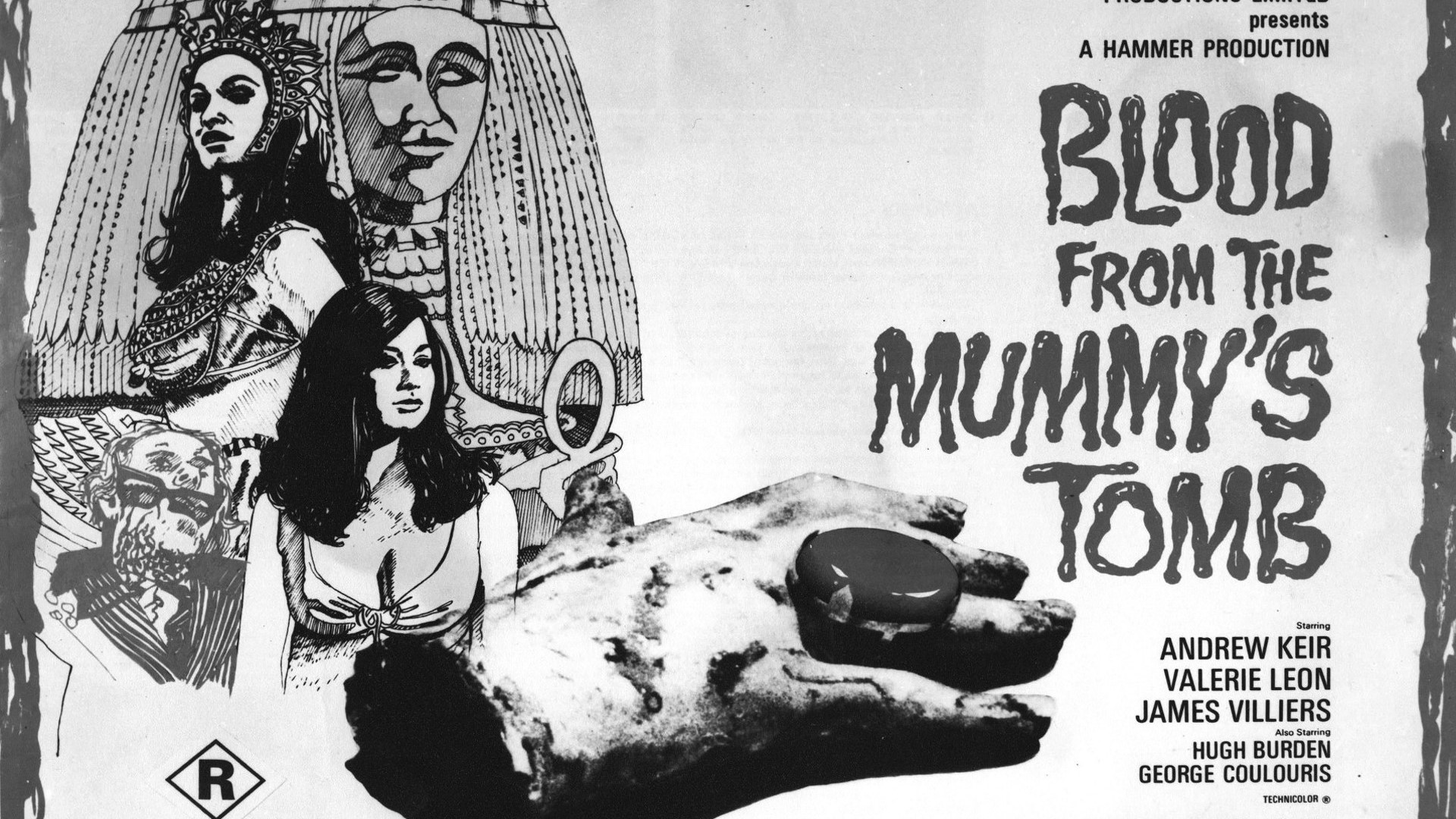 Blood From The Mummy's Tomb Hammer Production HD Wallpaper