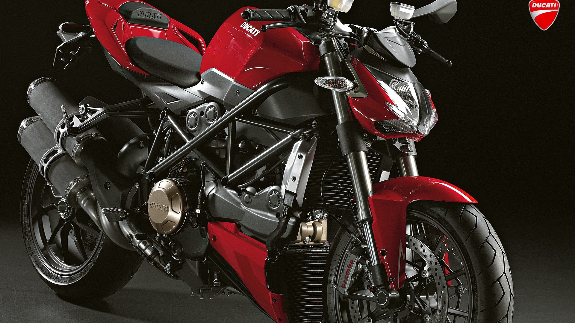Red Ducati Motorcycle HD Wallpaper