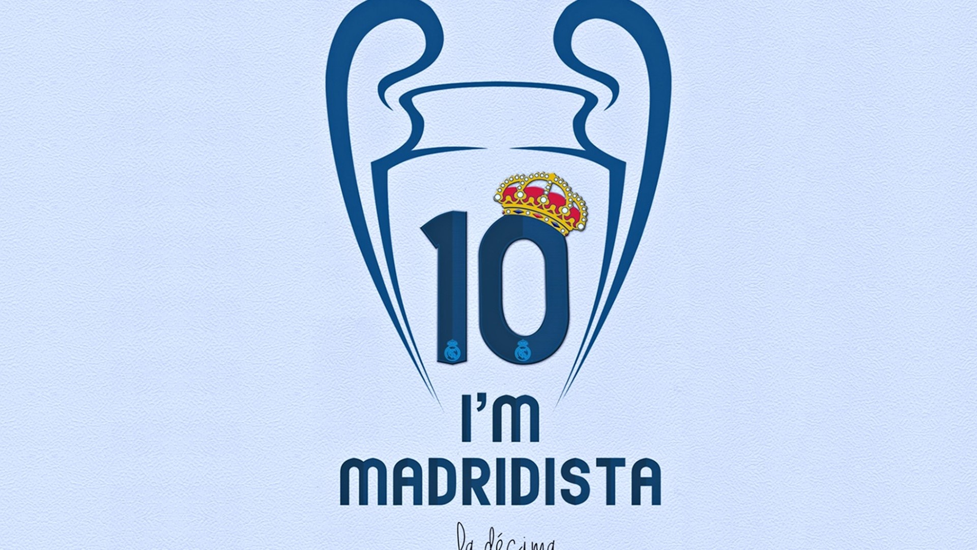 Real Madrid "La Décima" Champions League Trophy HD Wallpaper