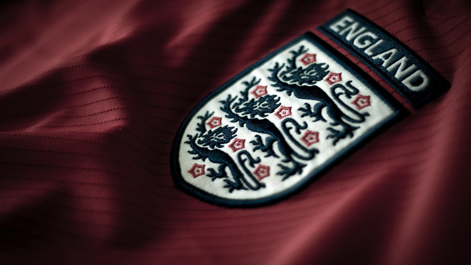 England Soccer Uniform Patch Close Up HD Wallpaper