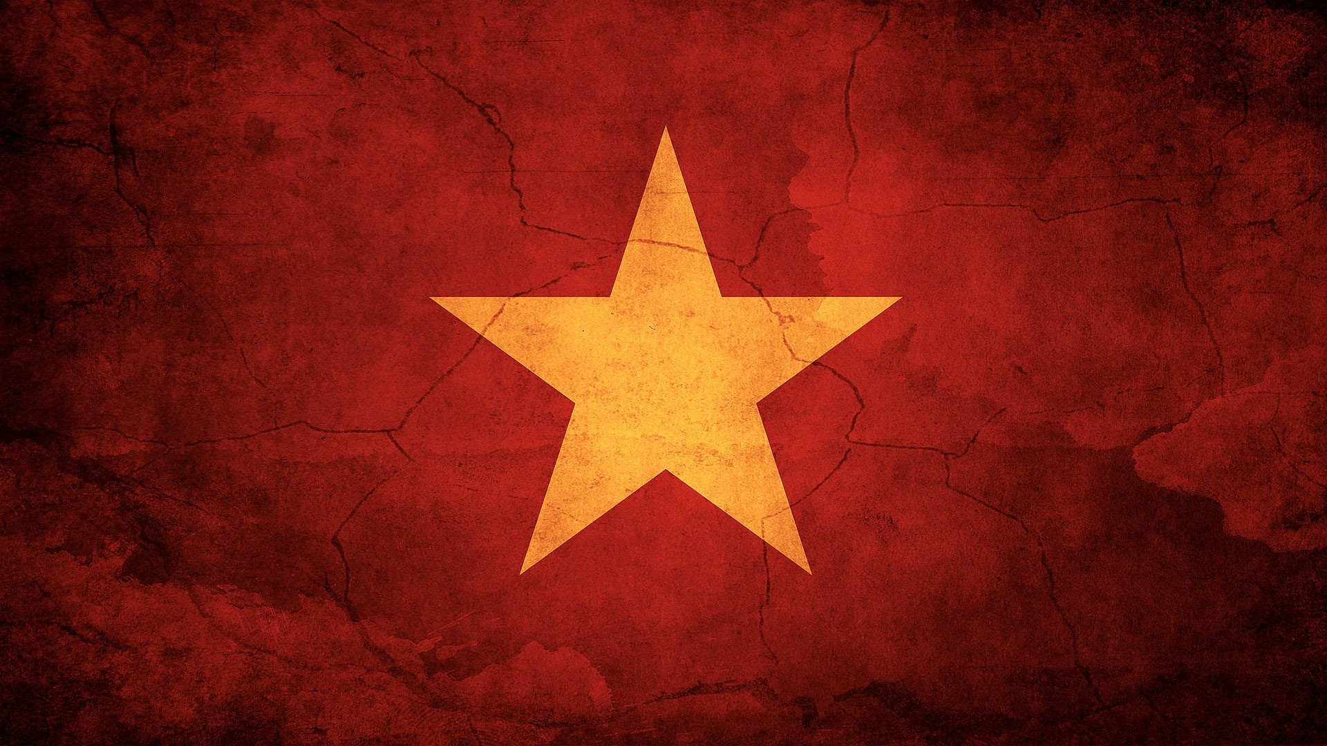 Vietnam Flag Grunge Texture HD Wallpaper
