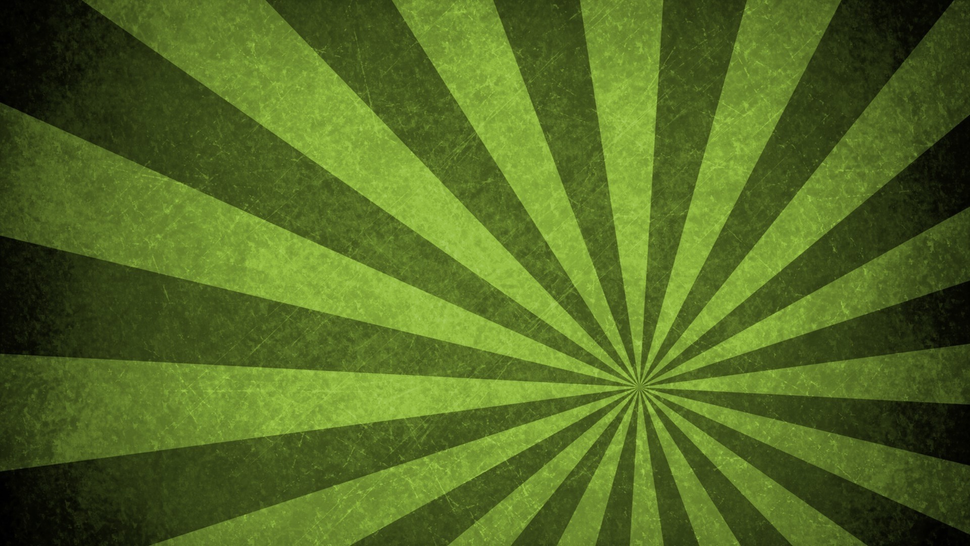 Green Sunburst Pattern HD Wallpaper