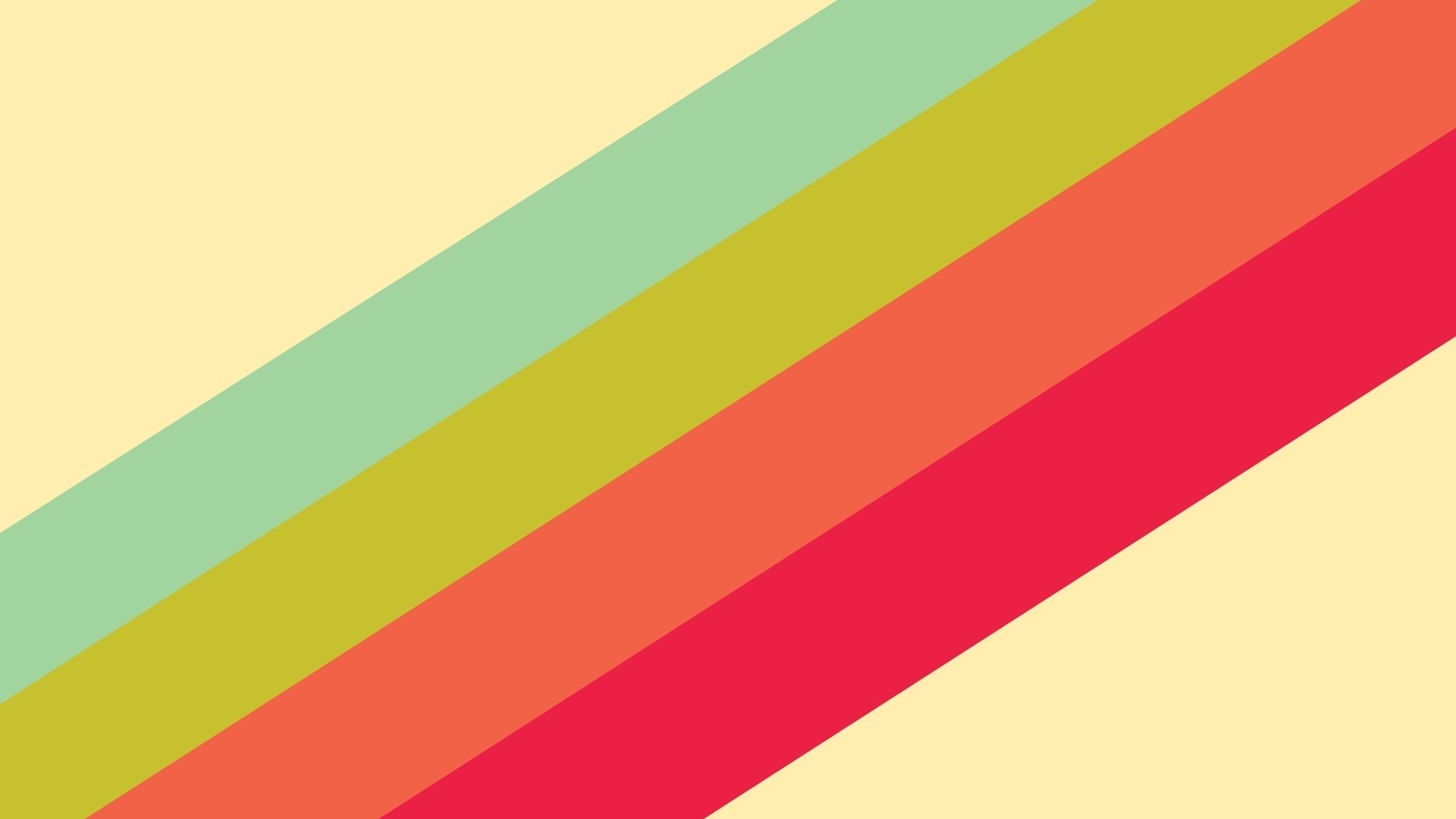 Retro Color Stripes HD Wallpaper