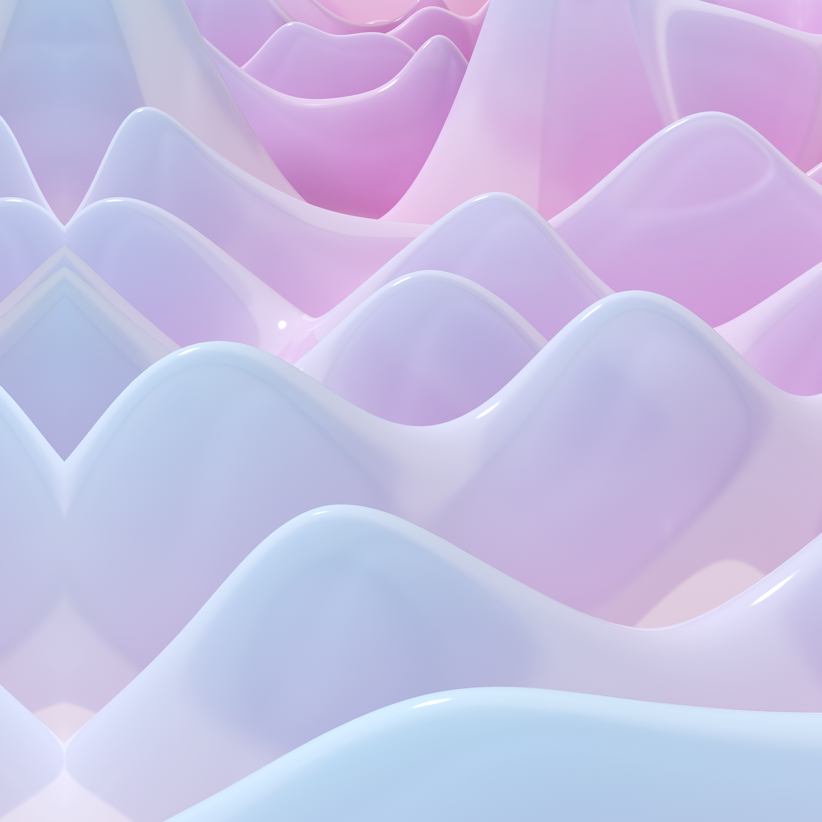 Abstract fluid waves in pastel colors HD Wallpaper