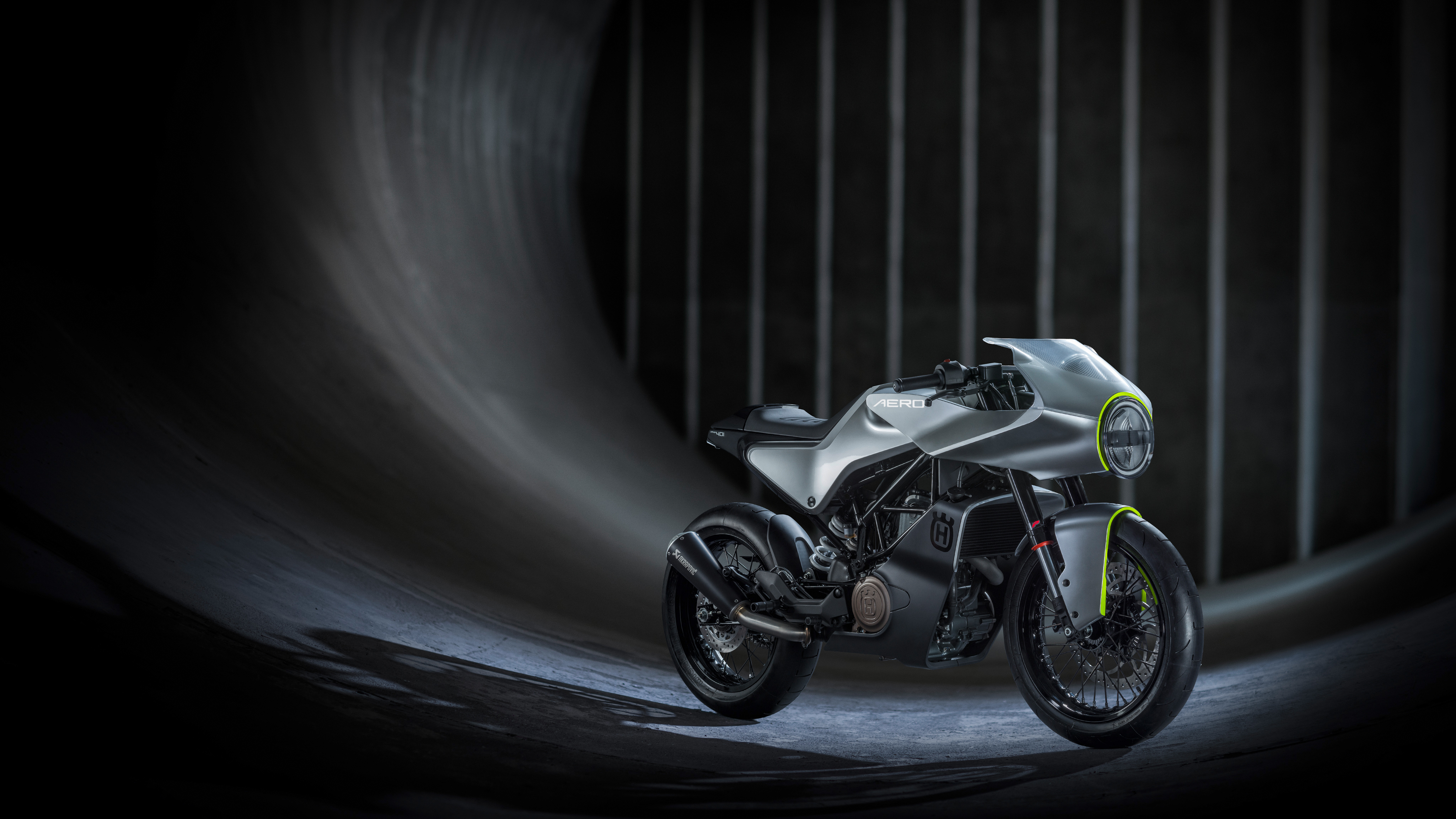 Husqvarna Vitpilen 401 Aero Concept motorcycle 4K HD Wallpaper