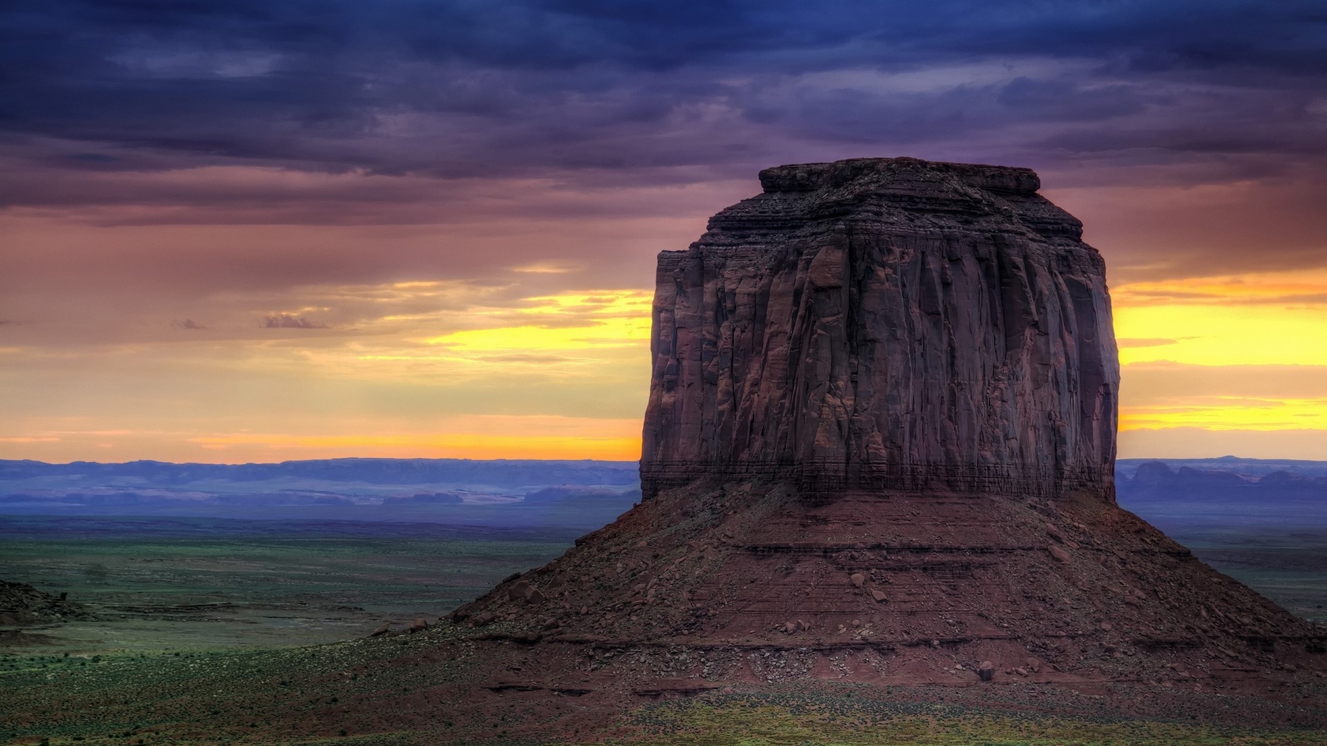 Monument Valley Utah Sunset HD Wallpaper