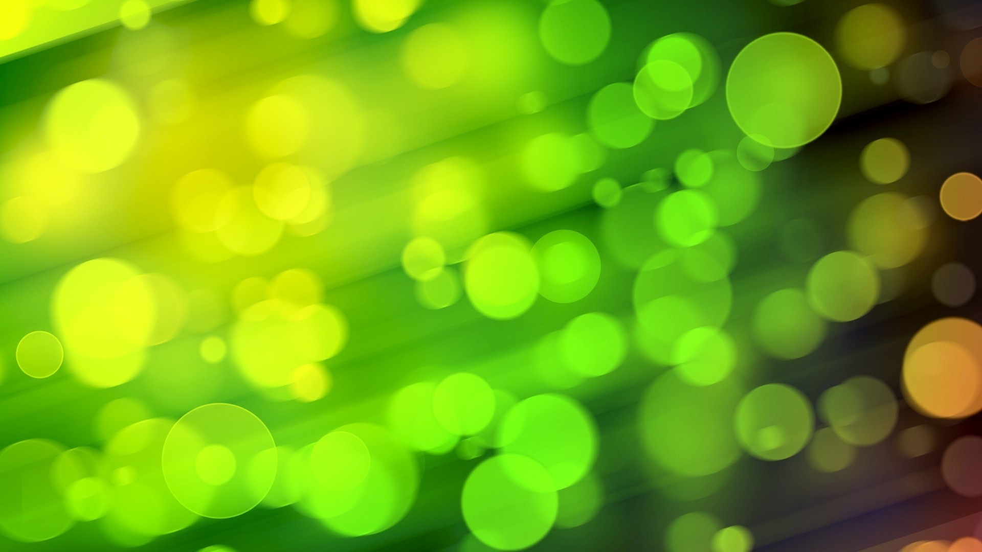 Green and yellow bokeh lights with diagonal lines HD Wallpaper