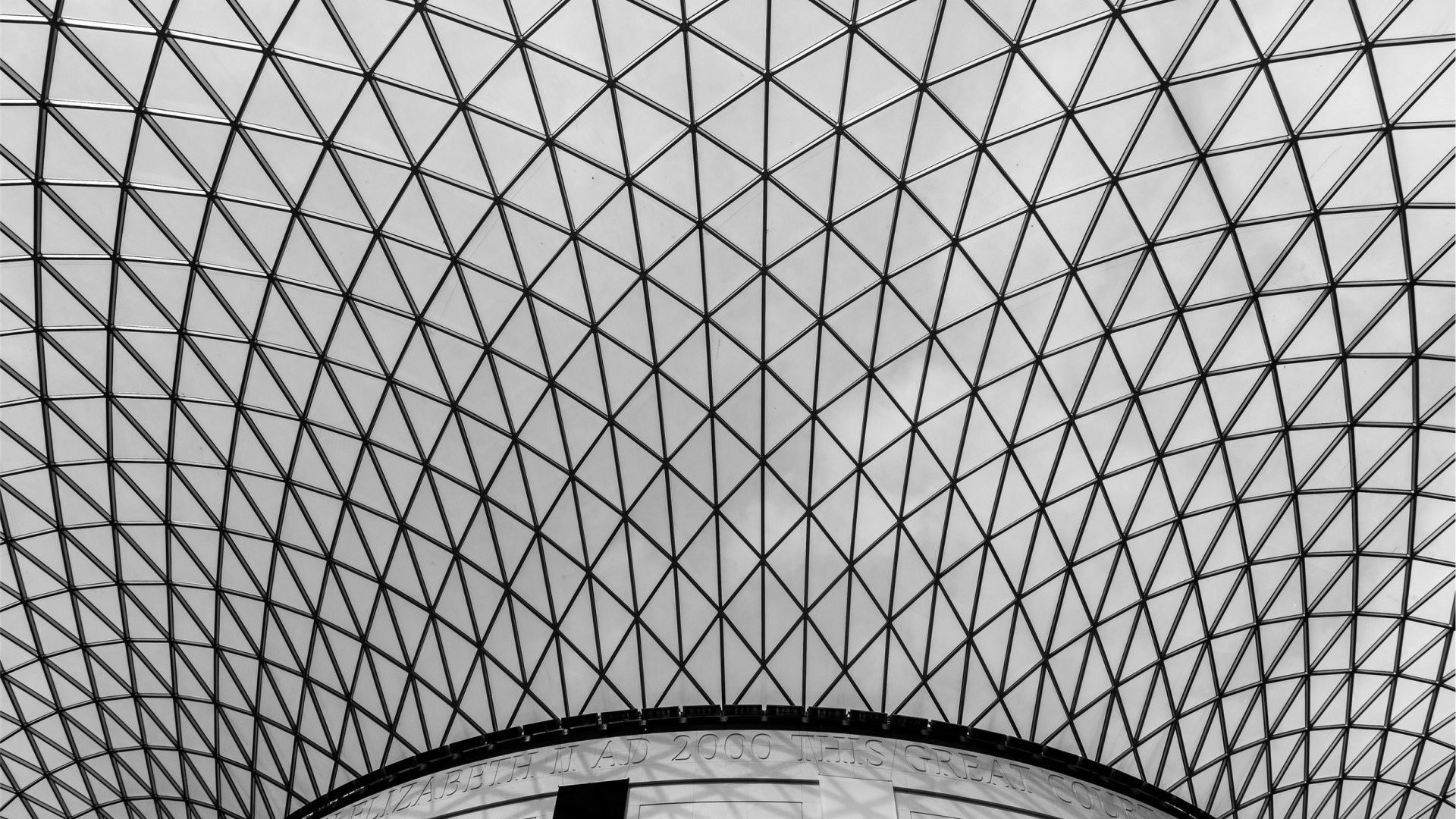 Geometric Skylight Structure HD Wallpaper