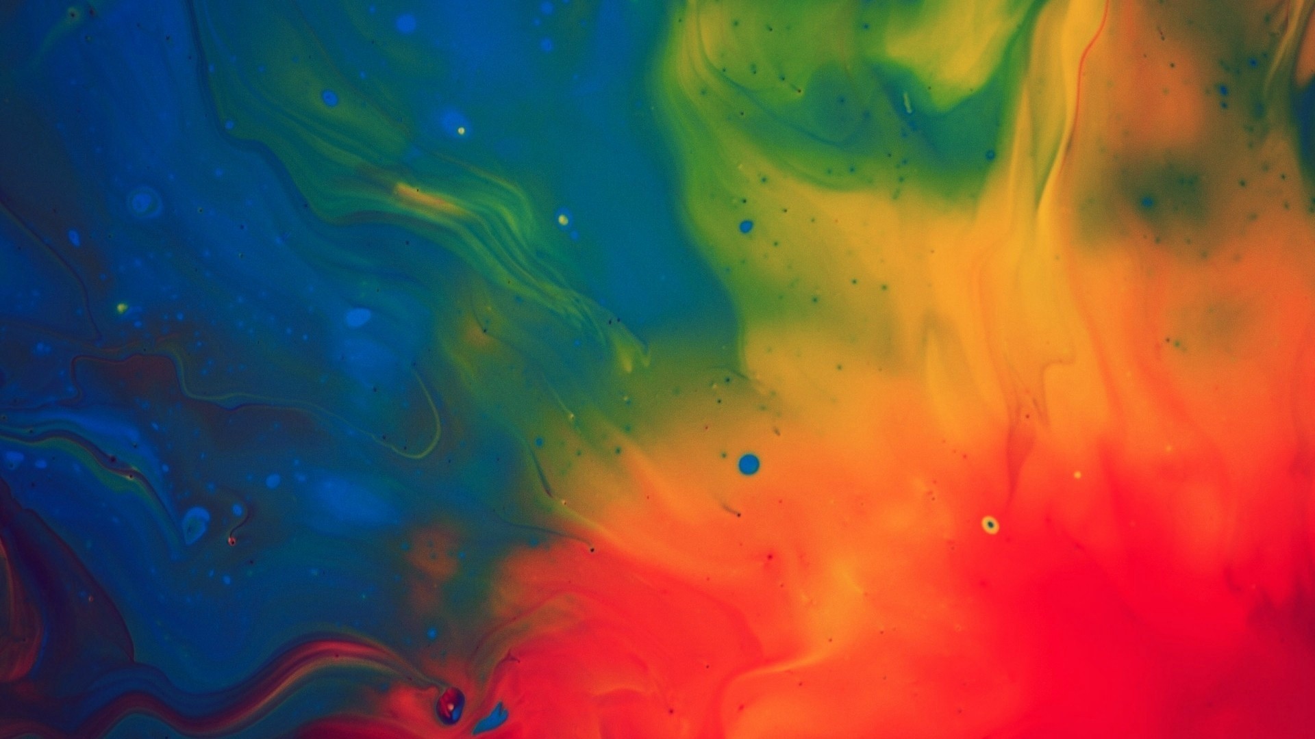 Abstract Colorful Paint Swirls HD Wallpaper