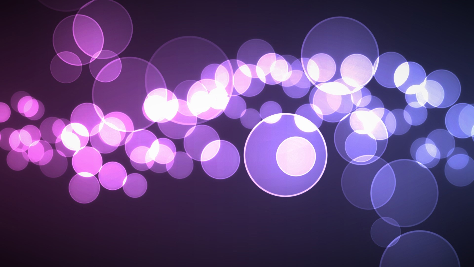 Purple and blue bokeh lights stream HD Wallpaper