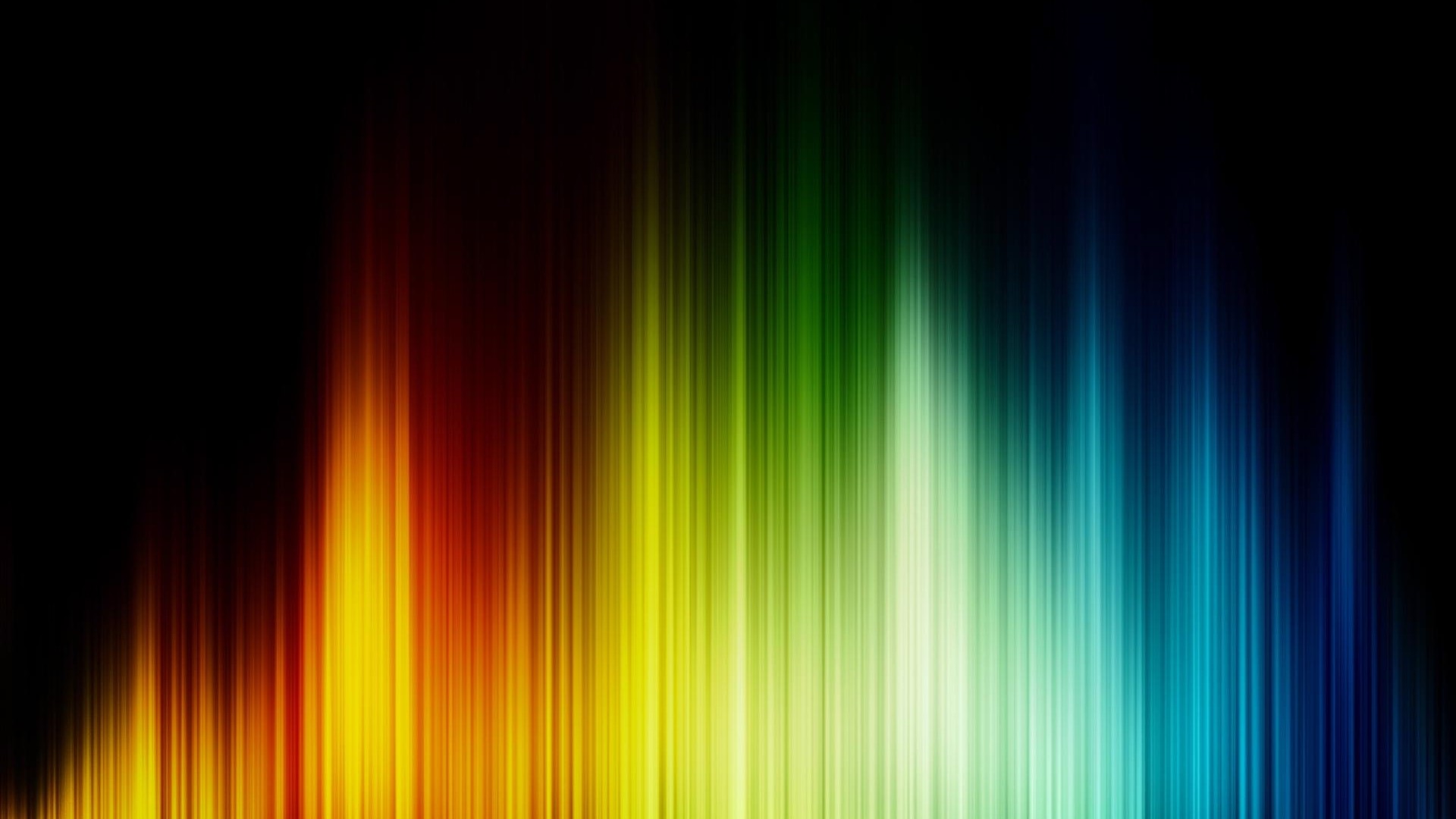 Abstract Rainbow Light Streaks HD Wallpaper