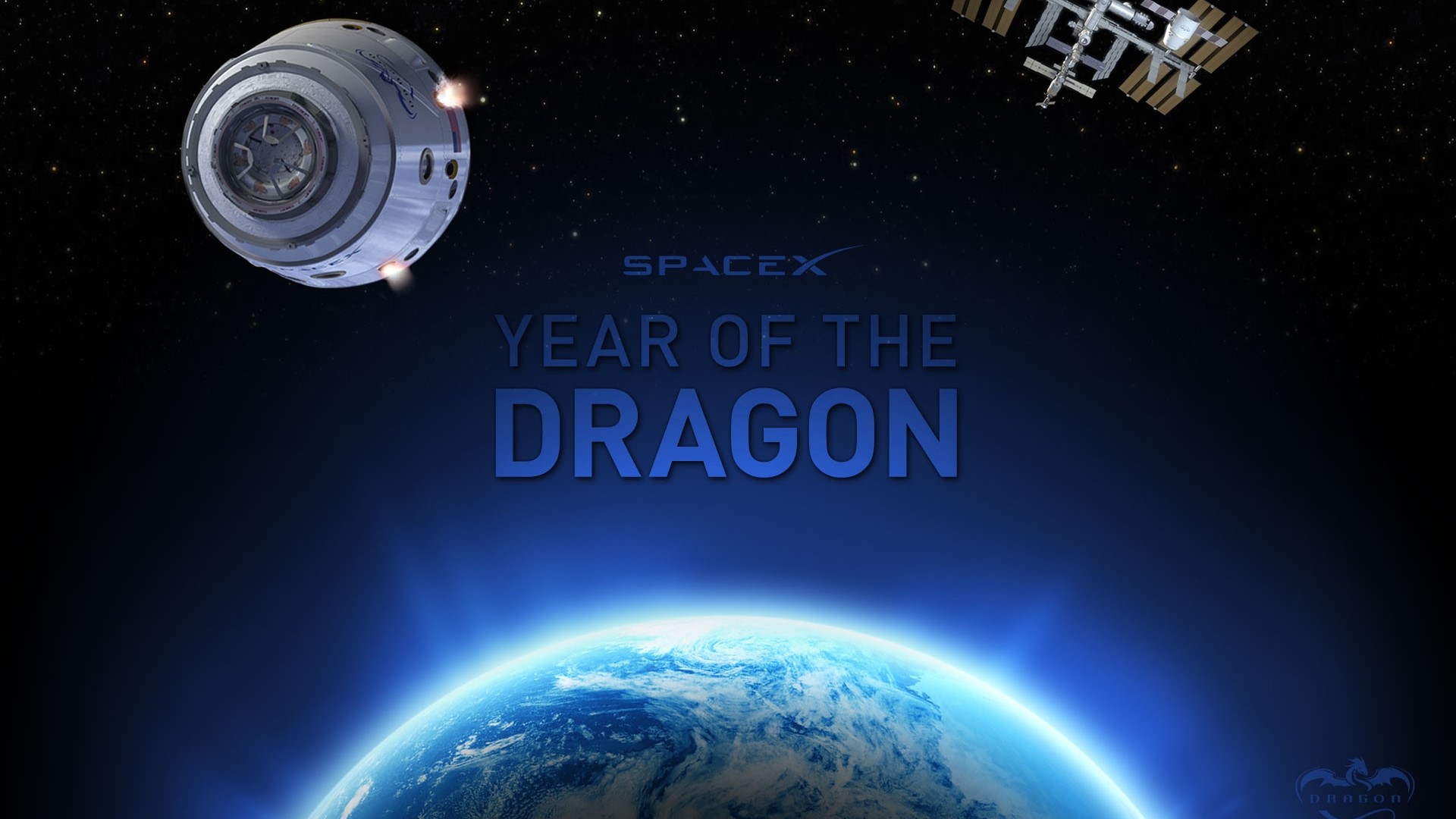 SpaceX Year of the Dragon HD Wallpaper