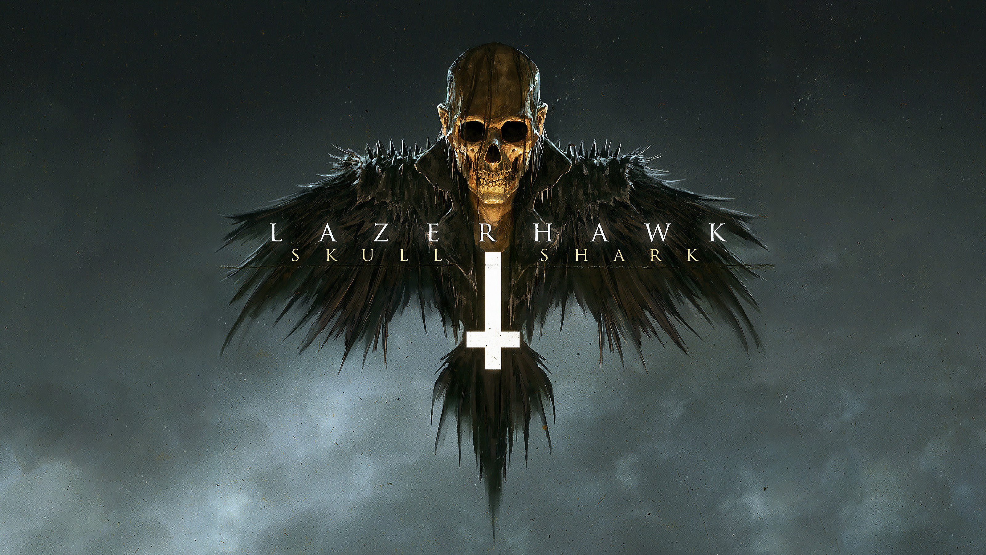 Lazerhawk Skull and Shark HD Wallpaper