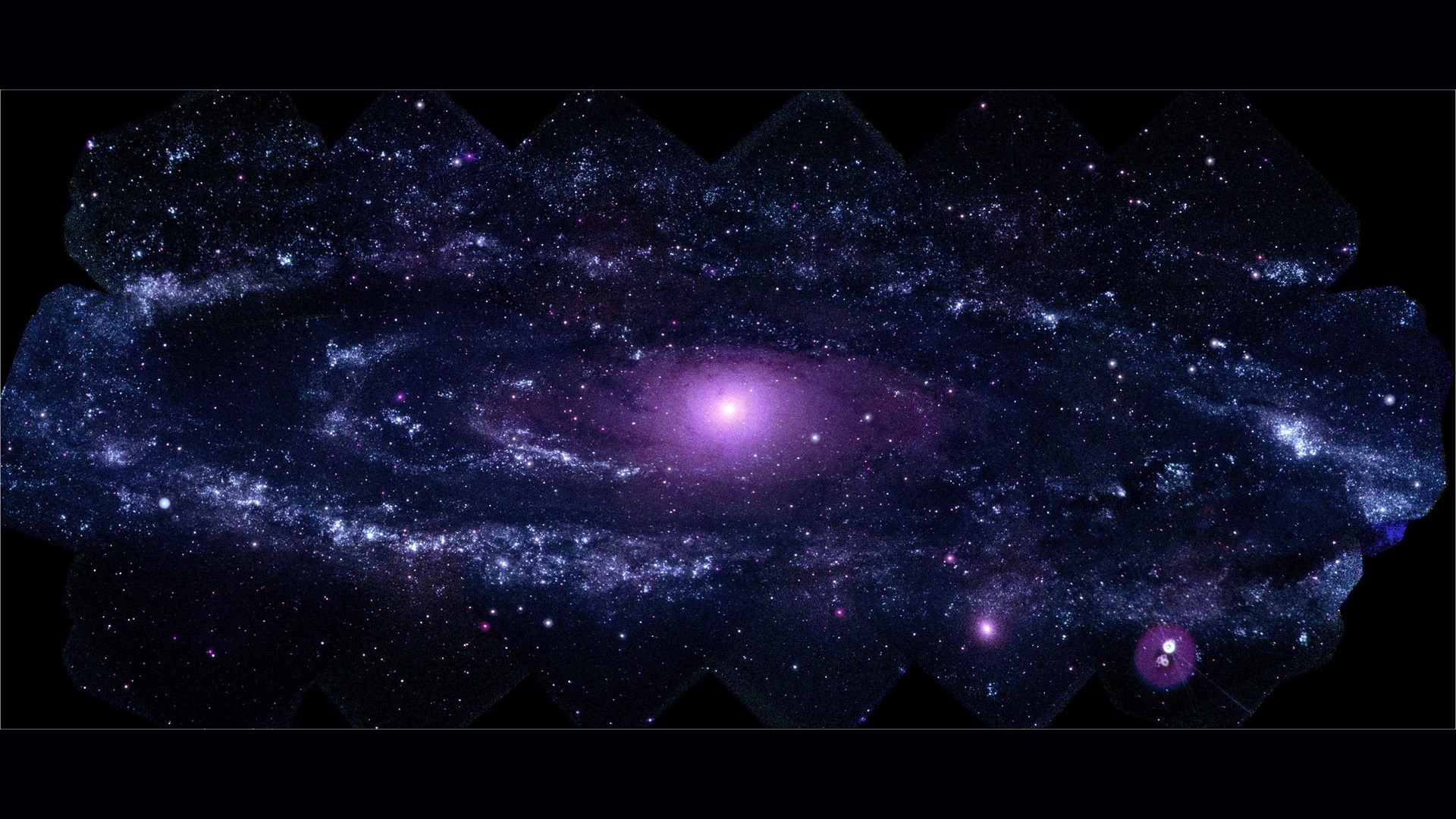 Purple Spiral Galaxy HD Wallpaper
