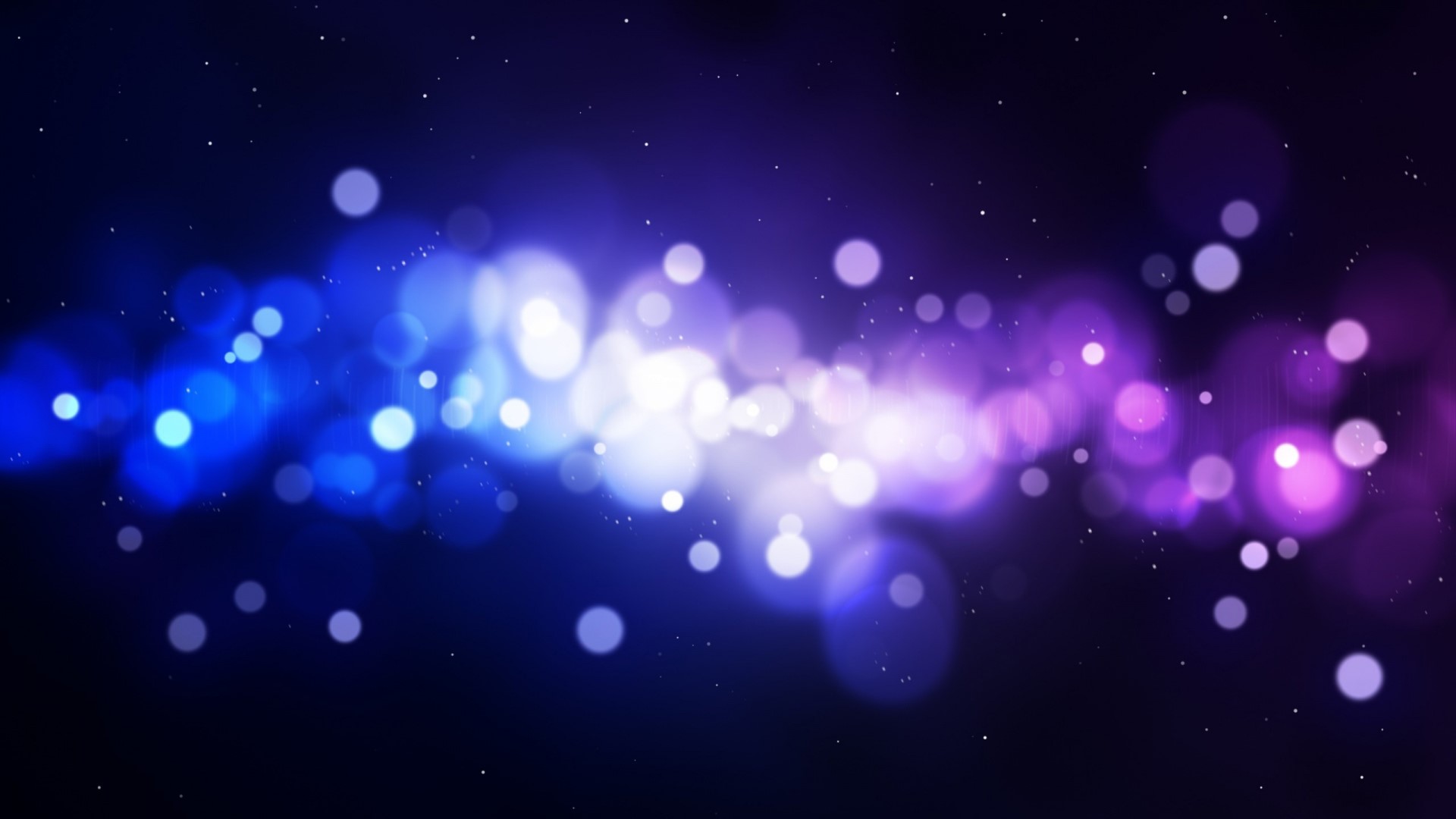 Blue and purple bokeh lights with stars HD Wallpaper