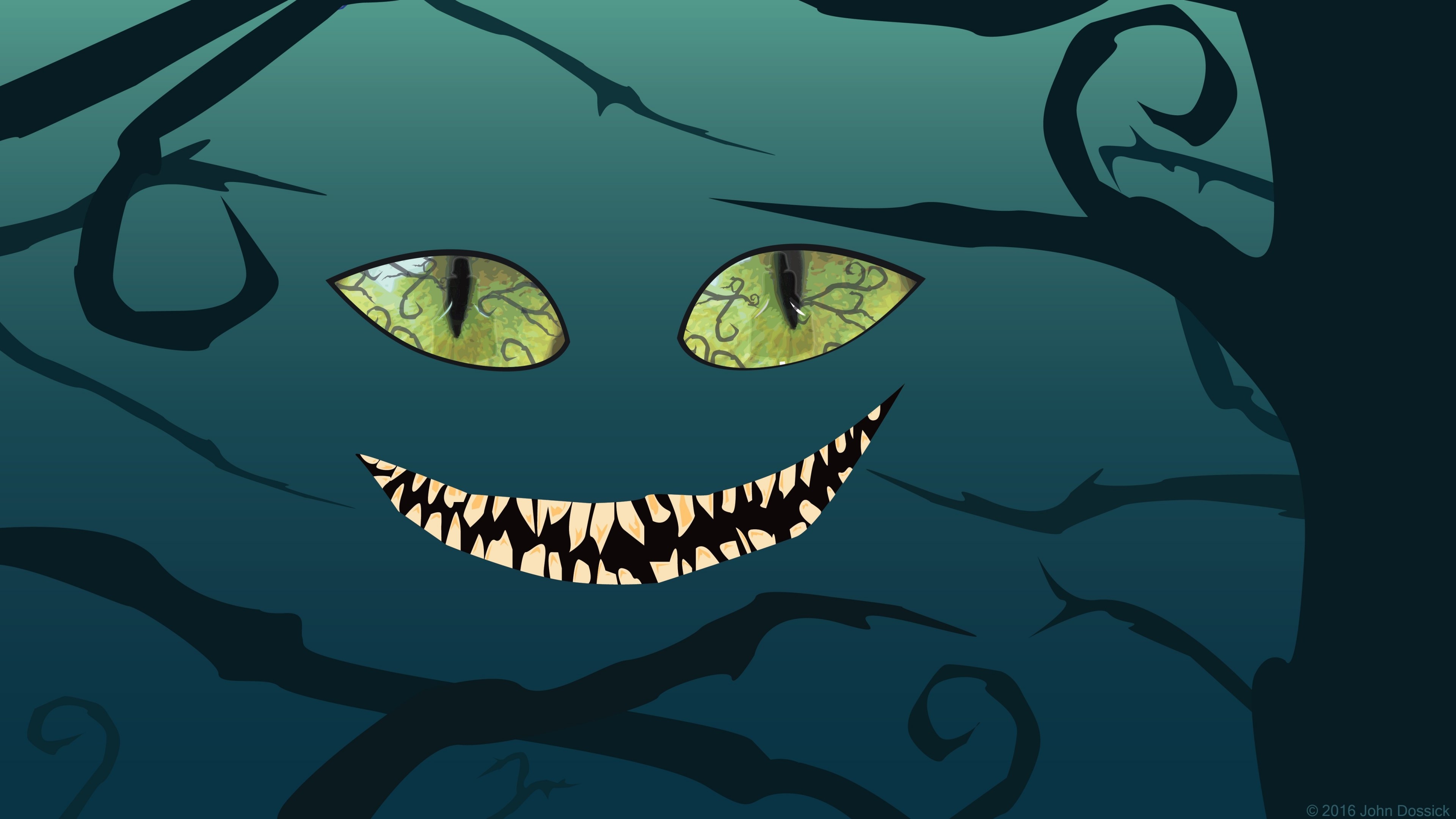 Cheshire Cat from Alice in Wonderland HD Wallpaper
