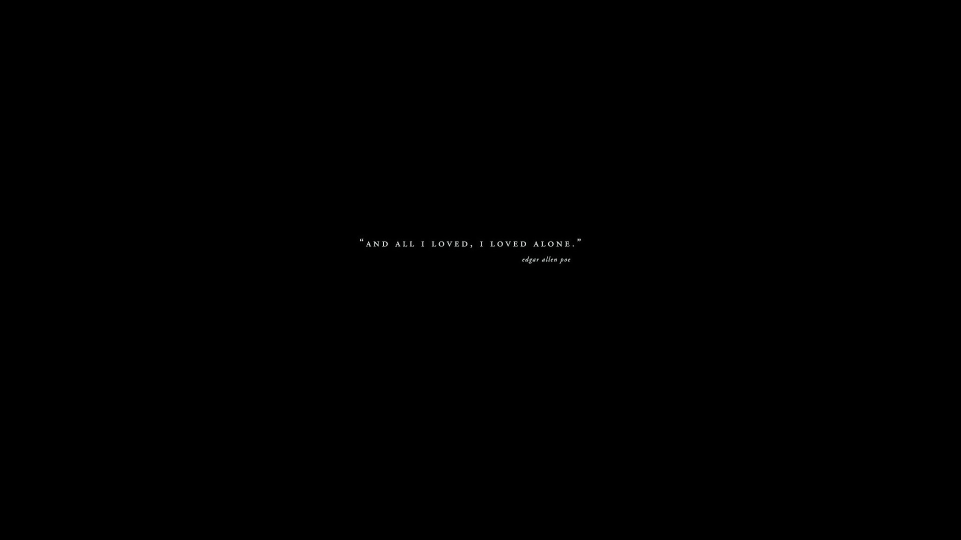Quote by Edgar Allan Poe HD Wallpaper