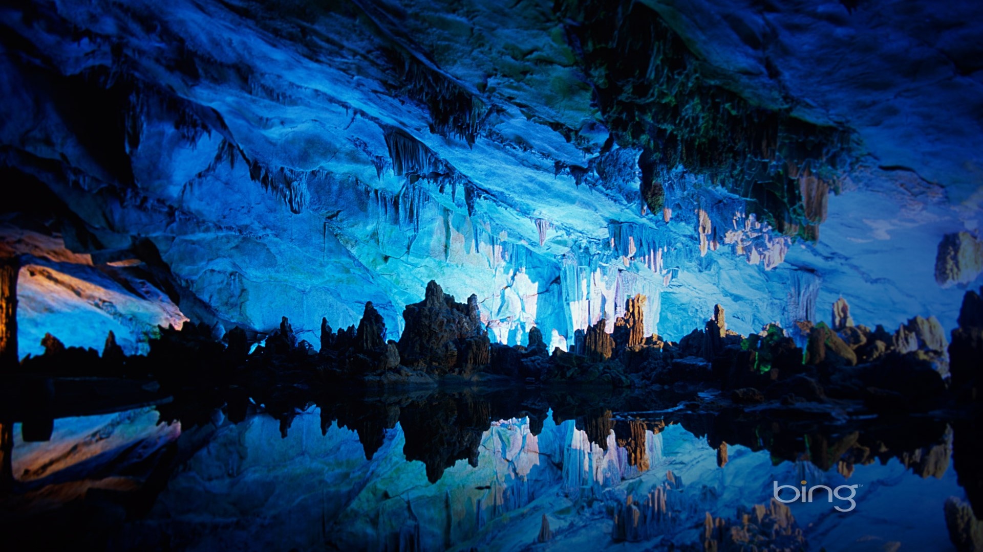 Seven Star Cave, China HD Wallpaper