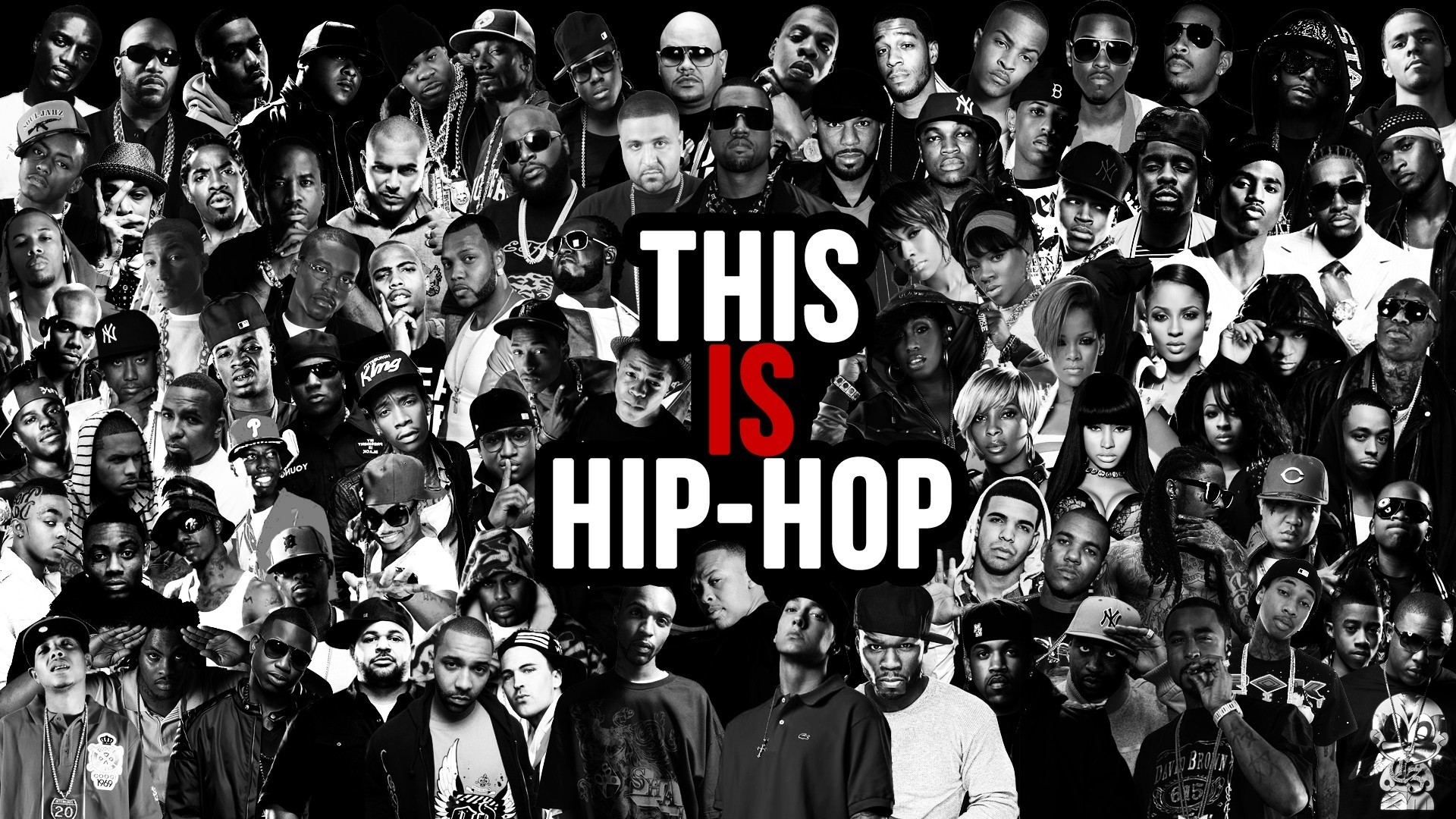 This is Hip-Hop collage of rappers HD Wallpaper