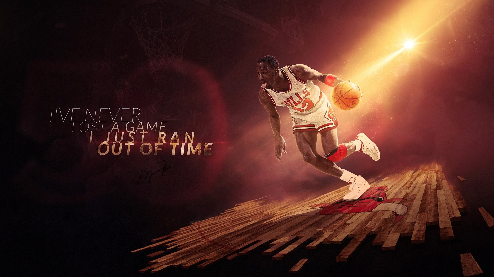 Michael Jordan of the Chicago Bulls HD Wallpaper