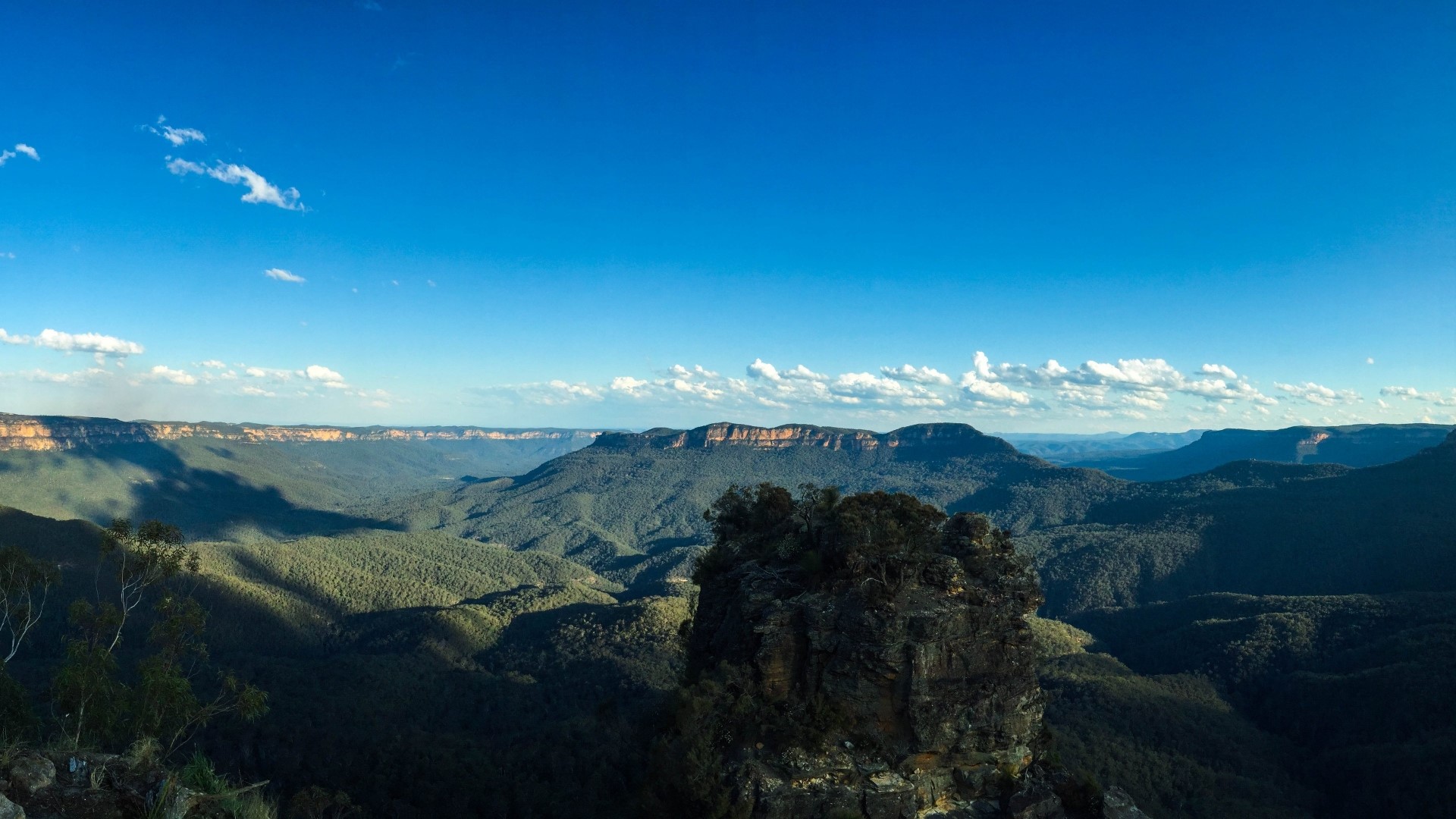 Blue Mountains Australia Landscape HD Wallpaper