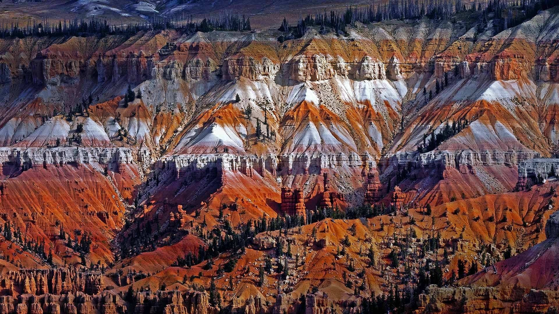 Cedar Breaks National Monument rock formations HD Wallpaper